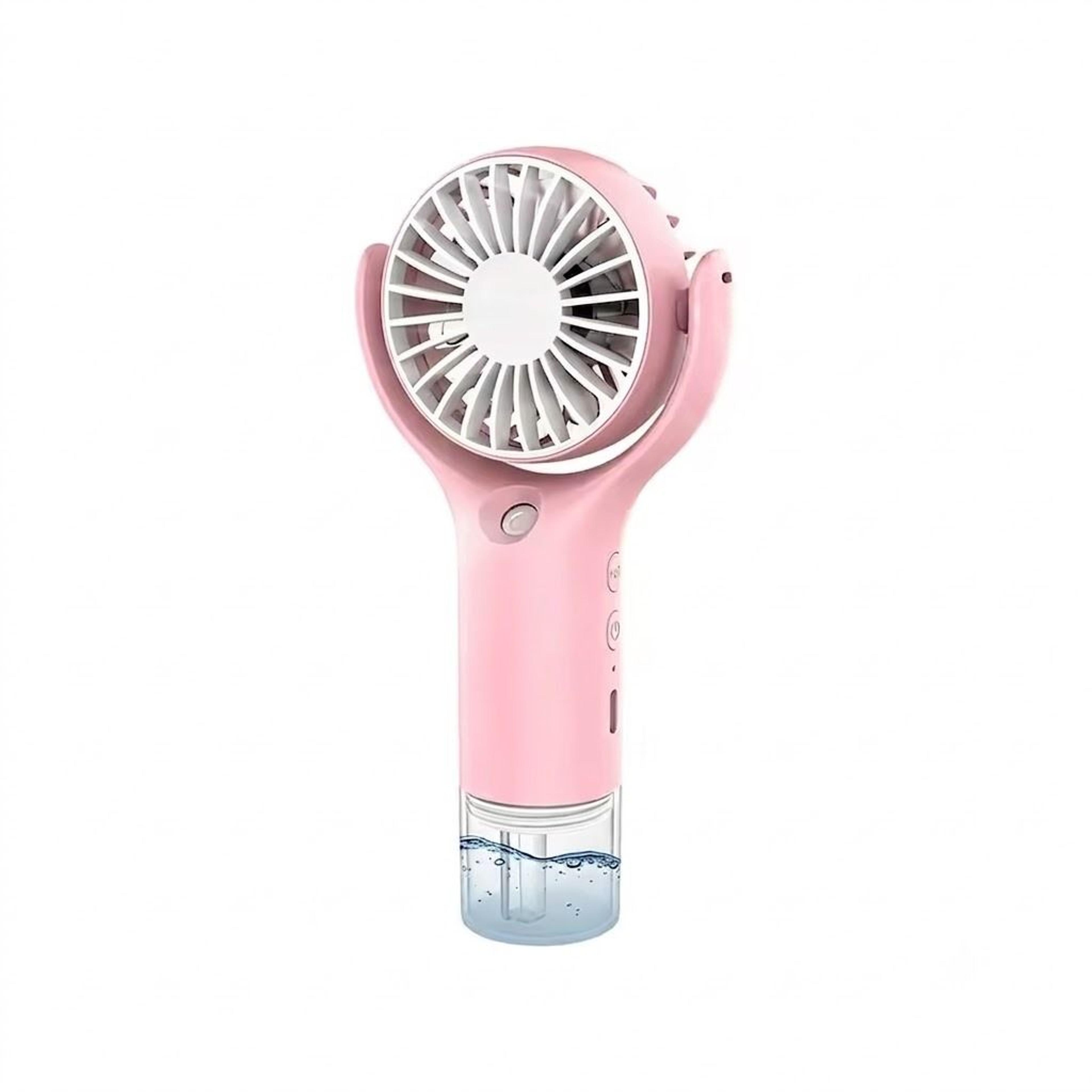 portable humidifier fan usb rechargeable handheld mist fan for instant personal cooling