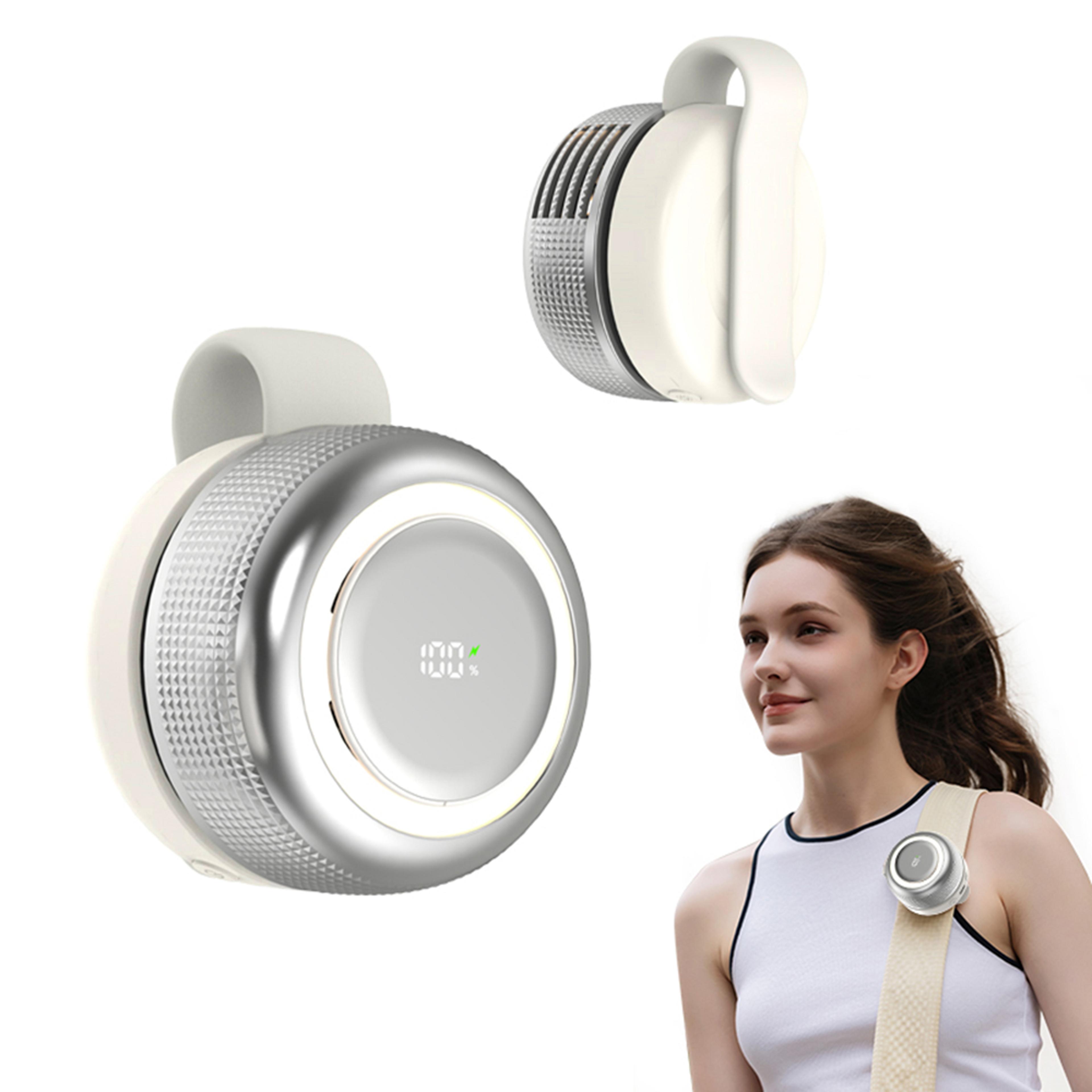portable rechargeable clip on fan with turbo airflow and quiet cooling