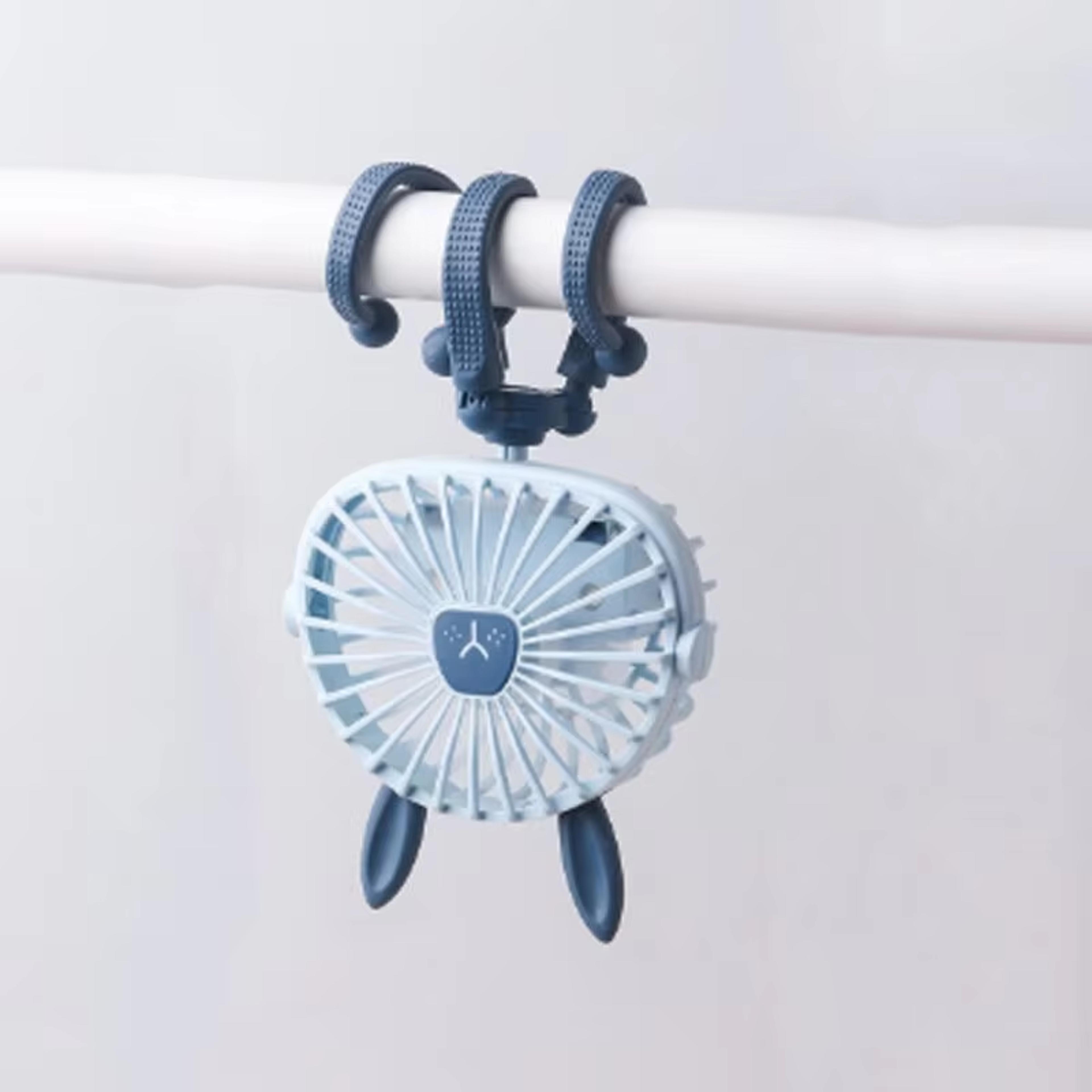 portable stroller fan usb rechargeable clip on mini fan for baby stroller, car seat & desk