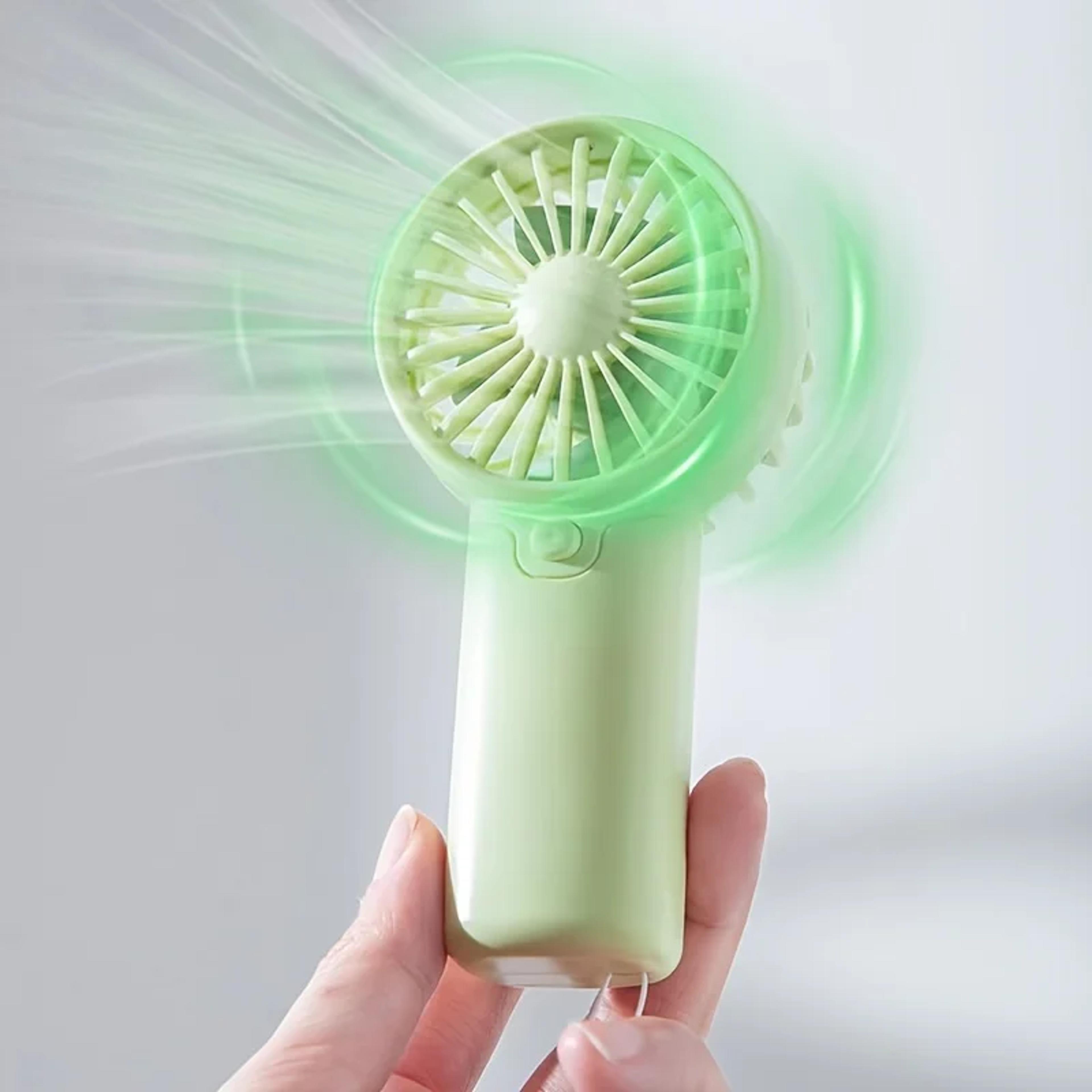 portable mini handheld fan usb pocket fan quiet personal cooling fan for travel & outdoors