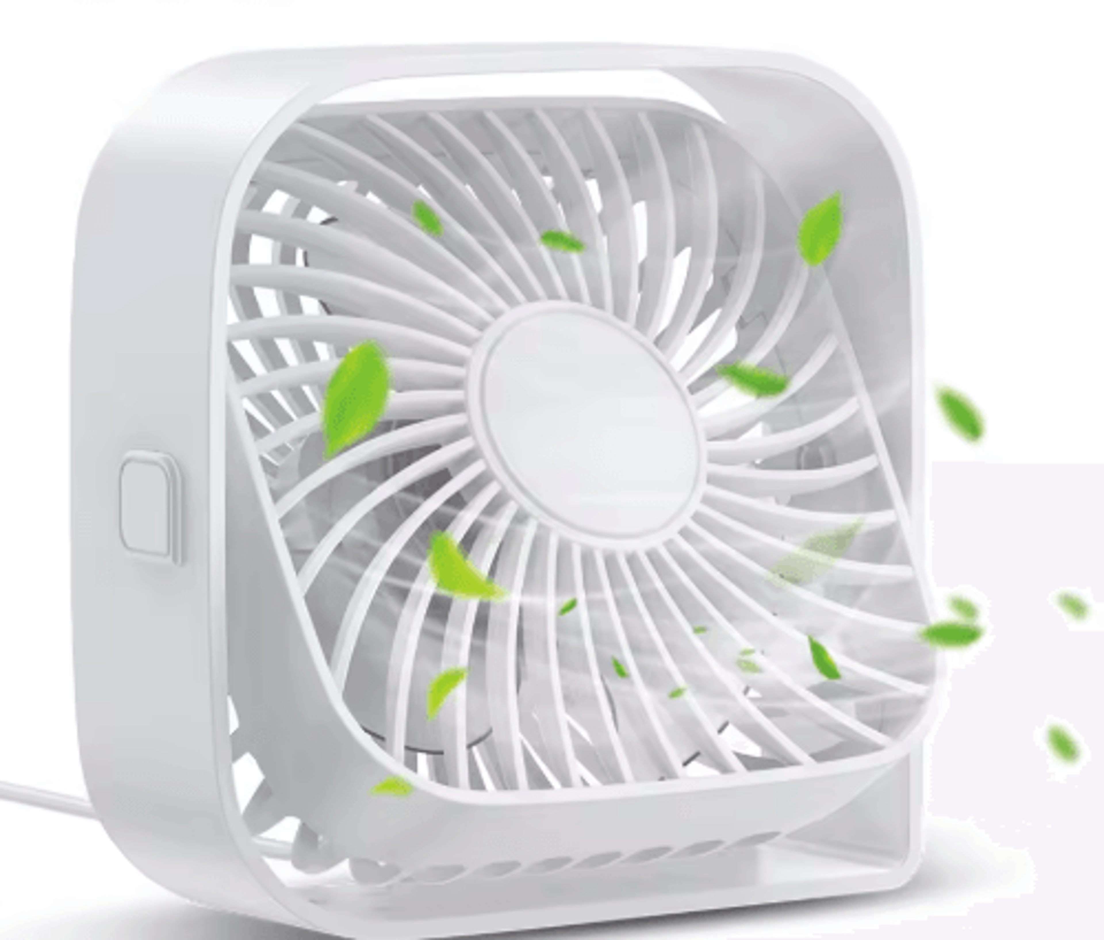 portable usb desk fan with adjustable head quiet speed mini personal fan