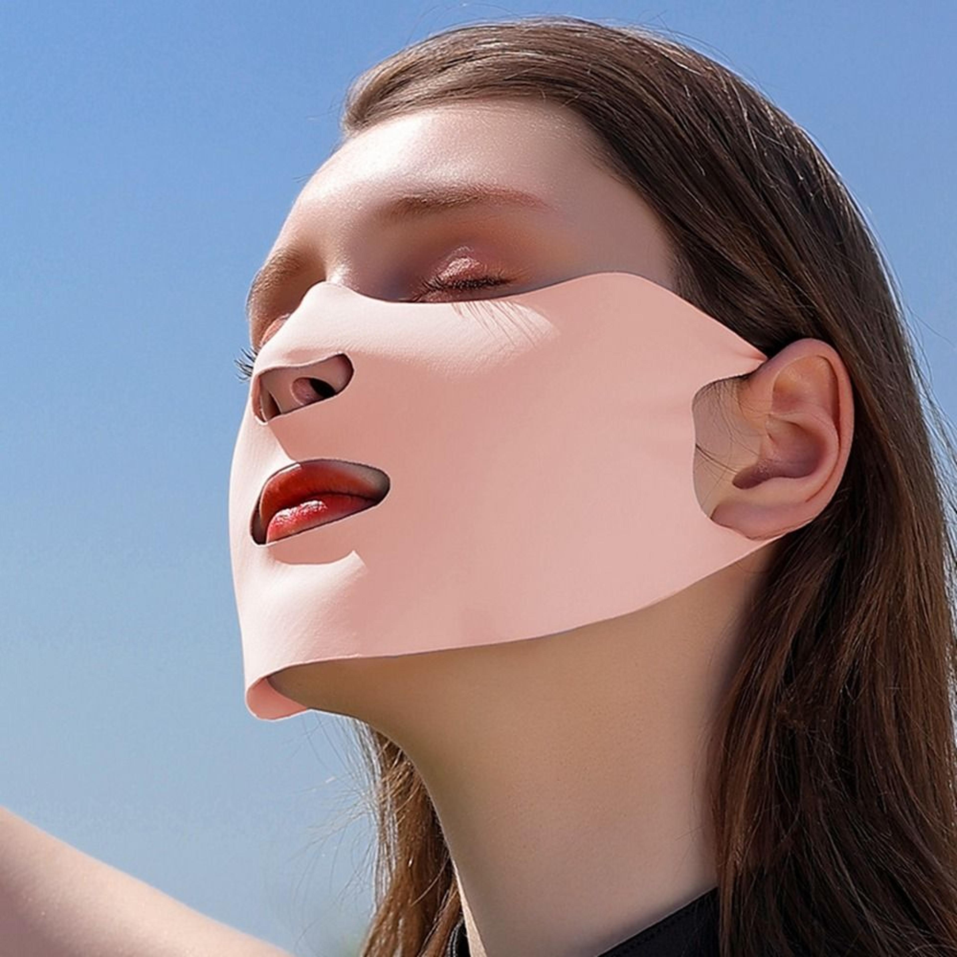 ice silk uv protection face mask for women breathable cooling face cover for cycling and outdoor sports