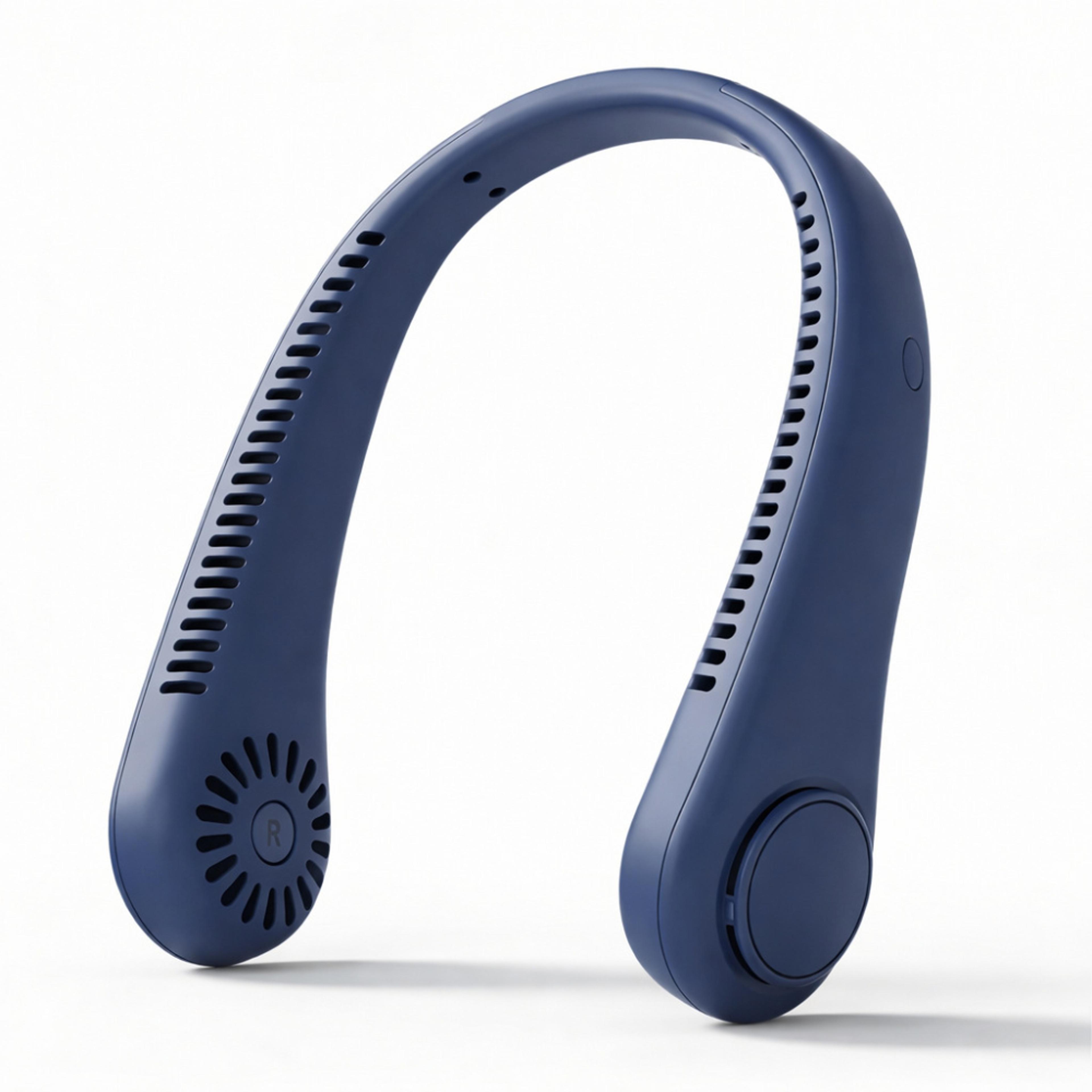 portable bladeless neck fan usb rechargeable speed hands free neck fan for summer travel