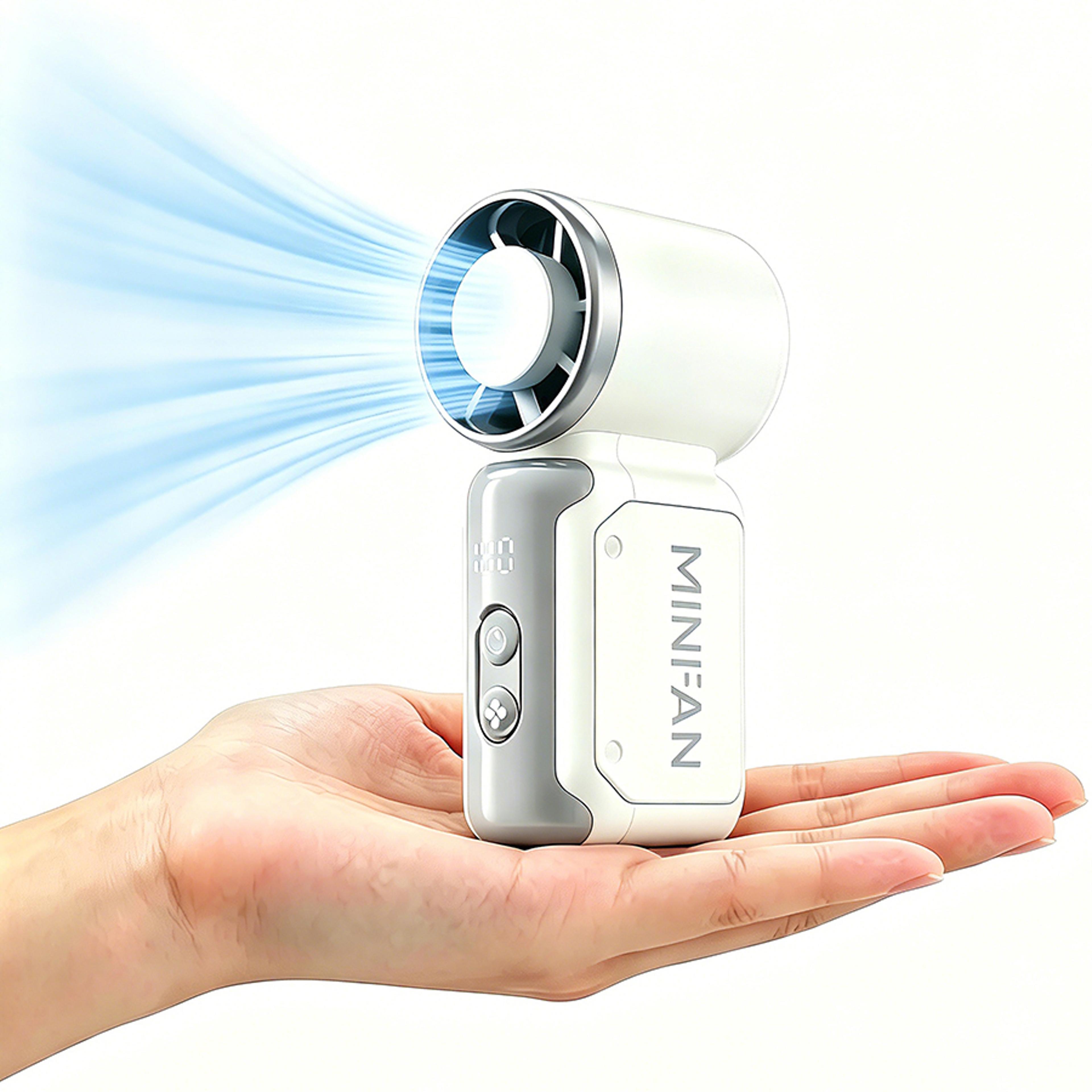 portable handheld fan usb rechargeable mini cooling fan with adjustable speeds for travel & office