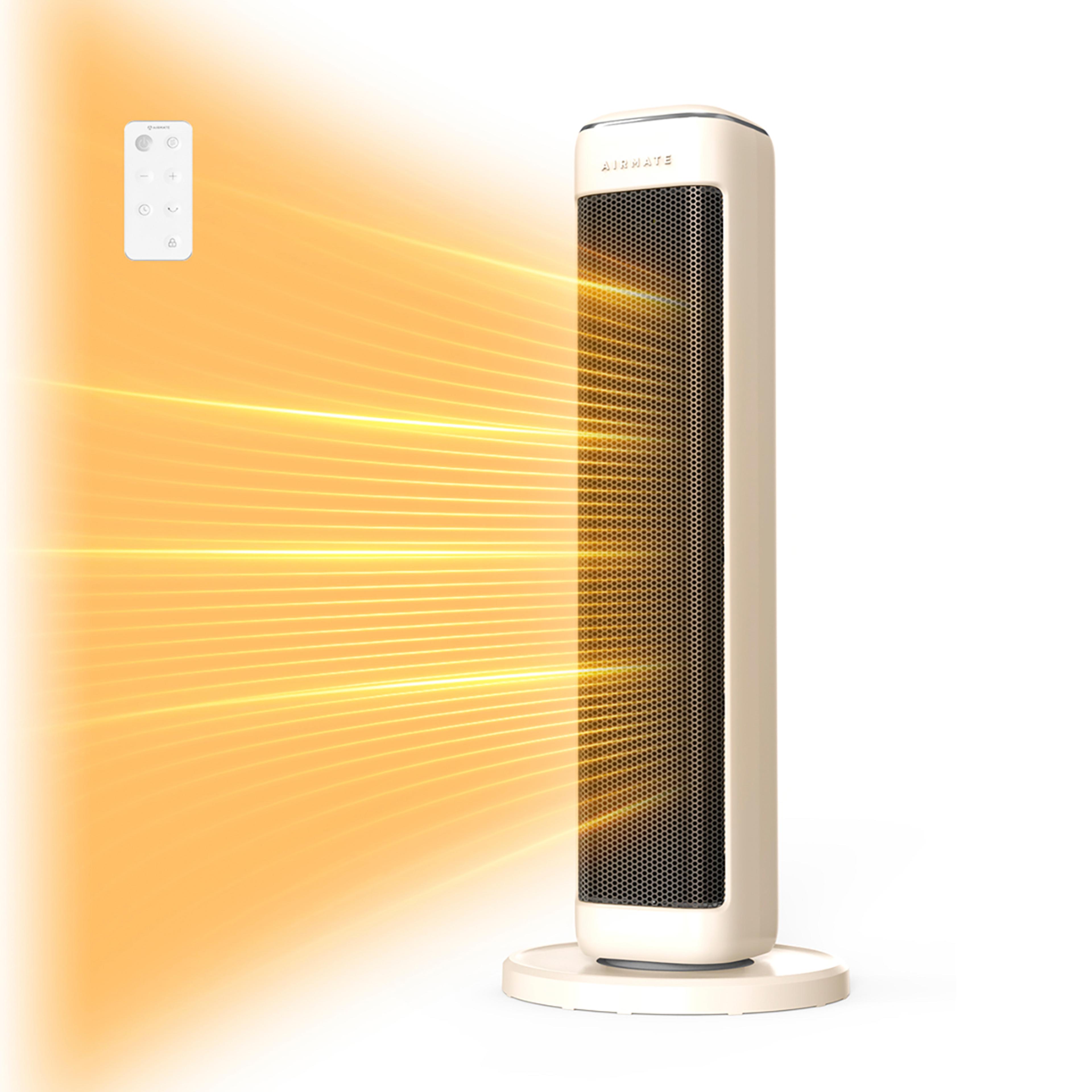 space heater for indoor use large room, ceramic tower electric heater with thermostat