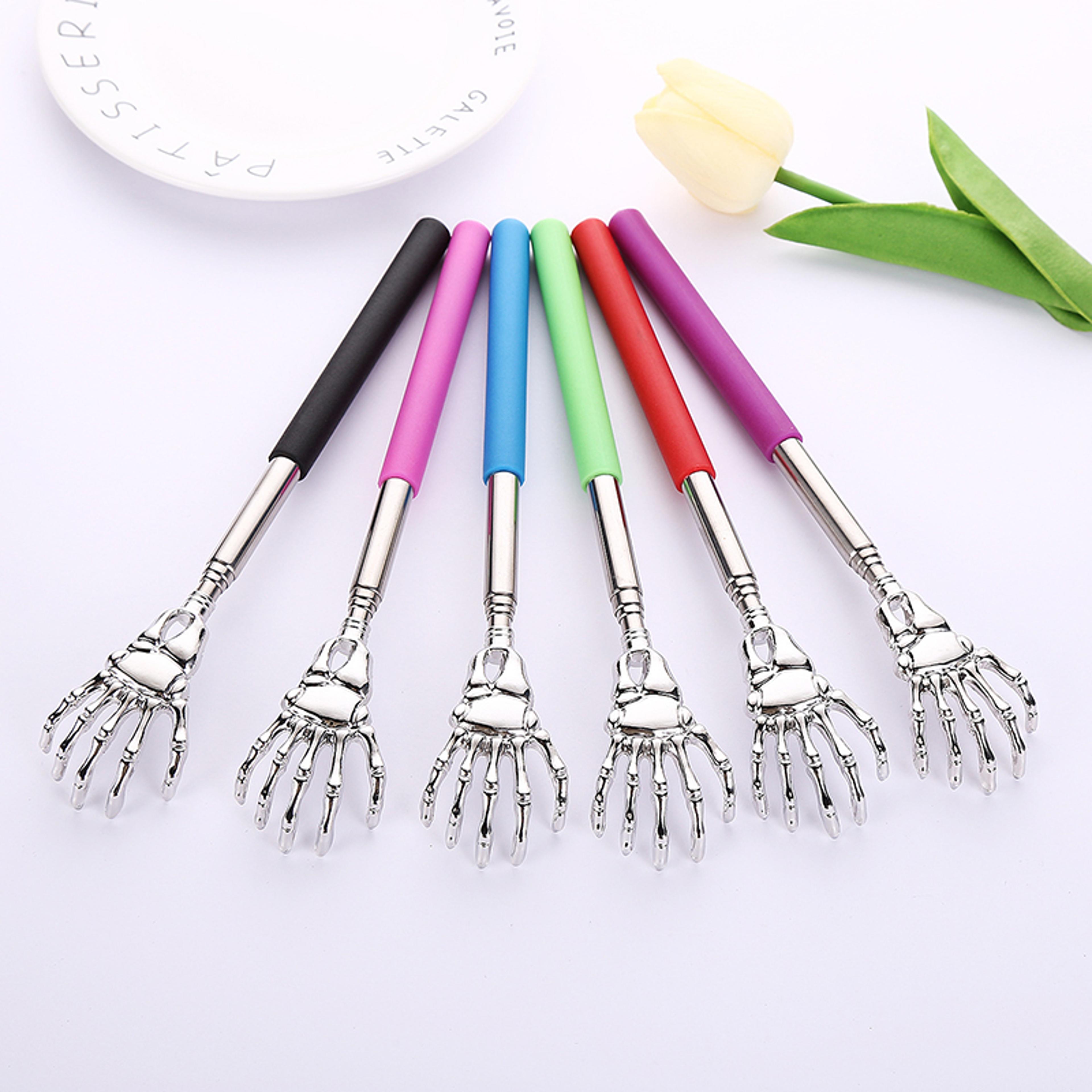 stainless steel ghost hand itchy scratcher, scalable itchy scratcher for home use, ideal for elderly back care