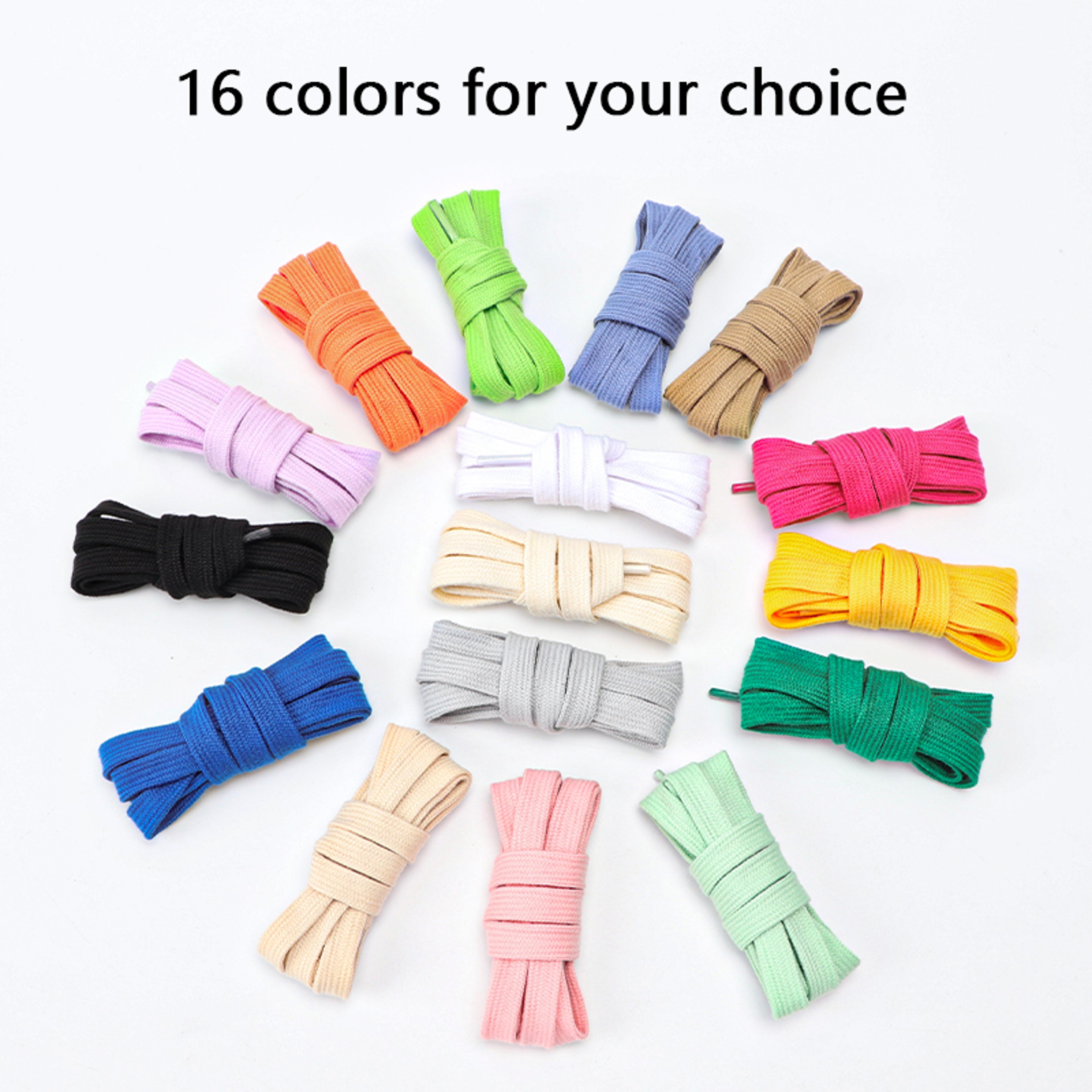 flat shoelaces for sneakers, wear-resistant canvas sports shoe laces, solid cotton, rugged for women men