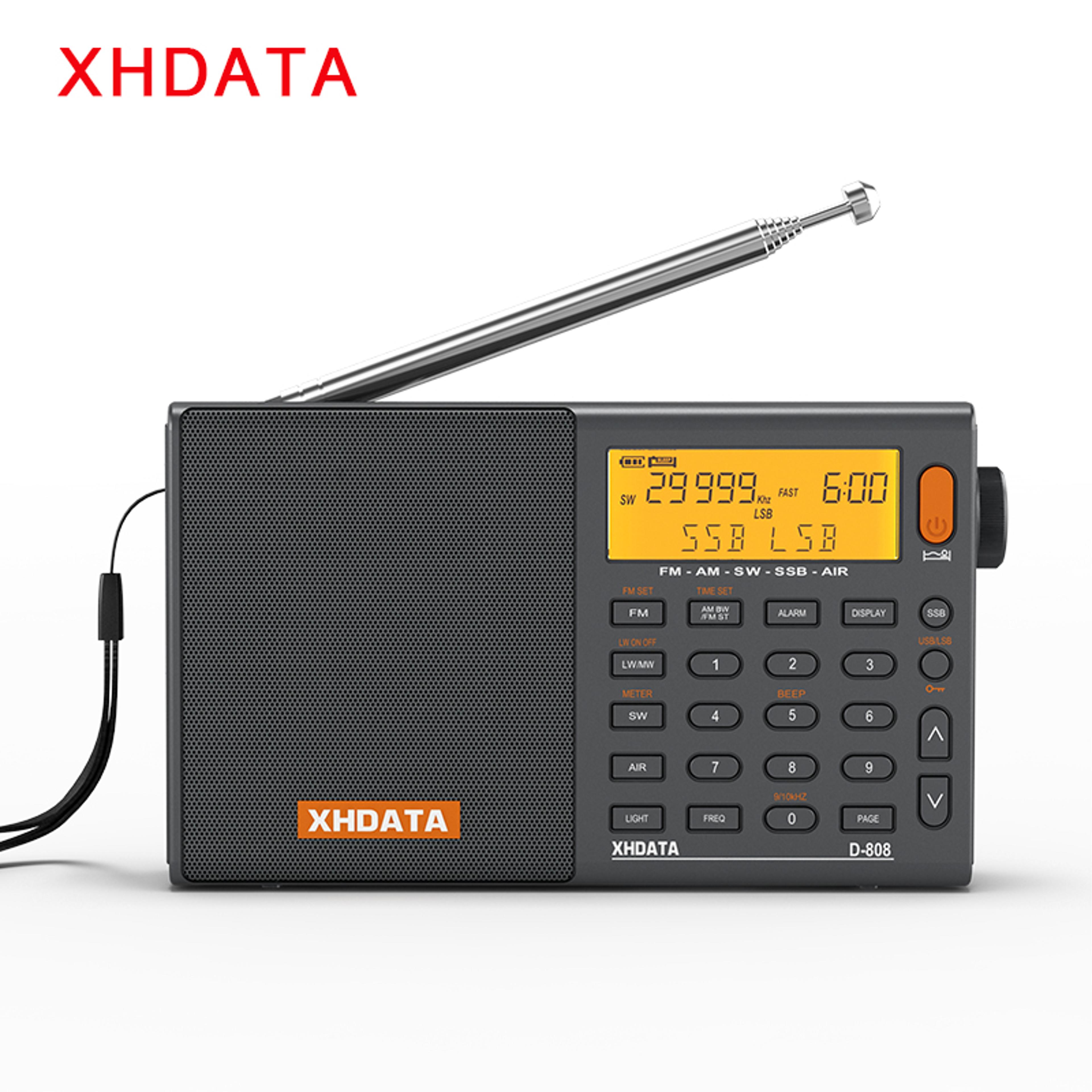rechargeable radio receiver, full band portable radio with multifunction, deep sound stereo
