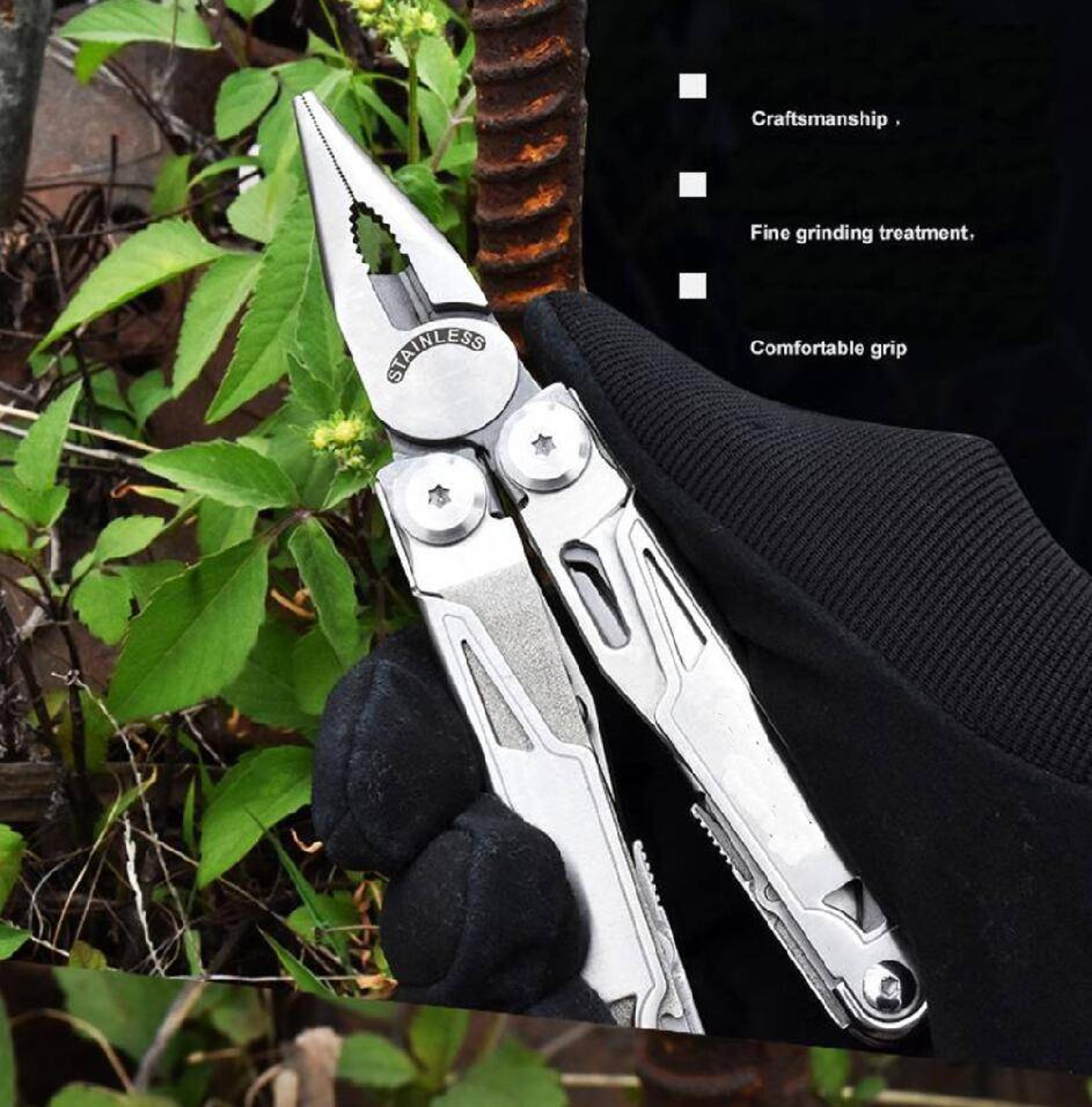 multitools cable, clip multifunctional clamps, multi pliers folding knife