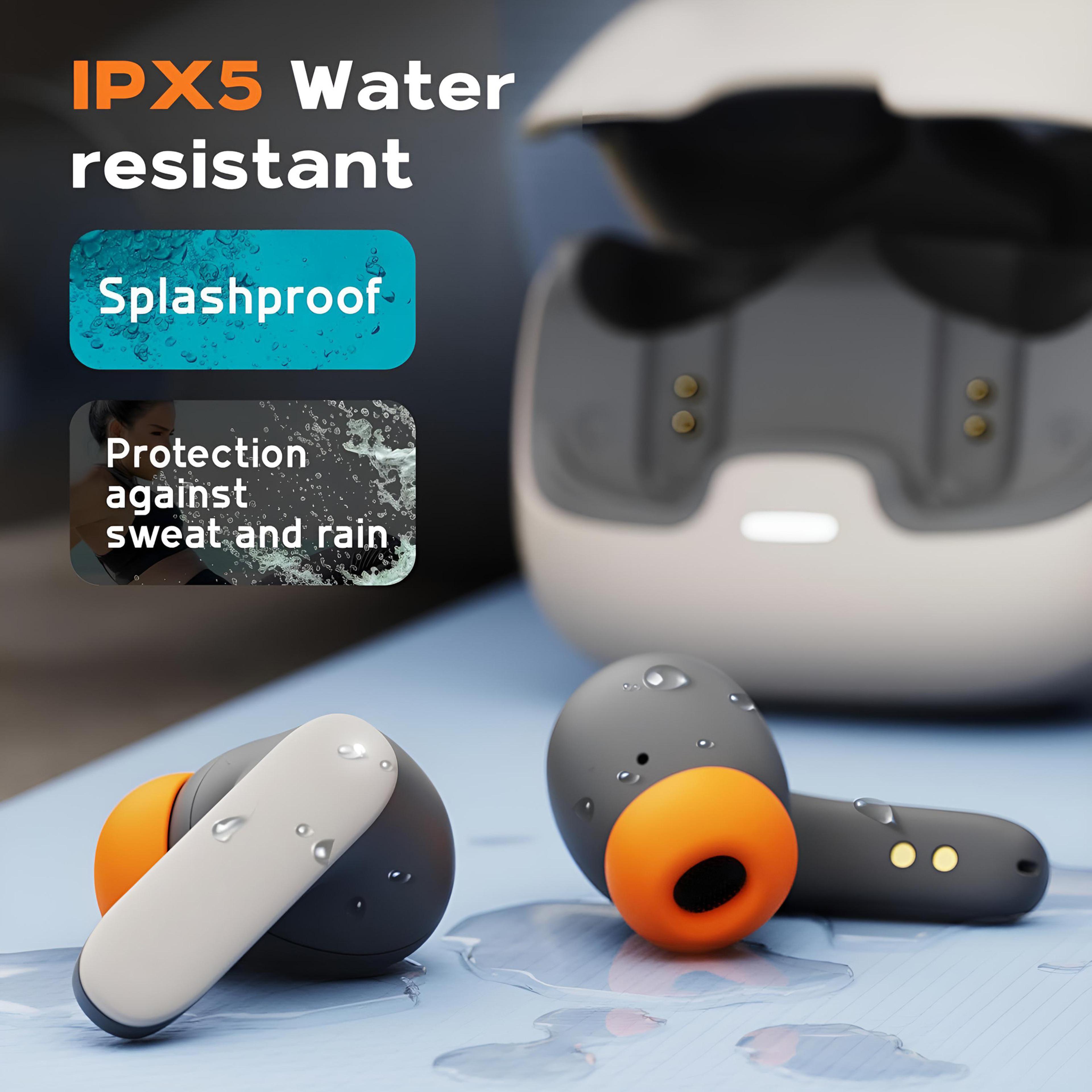 game mode wireless earbuds, low latency, noise reduction earphones with fast charging and microphone