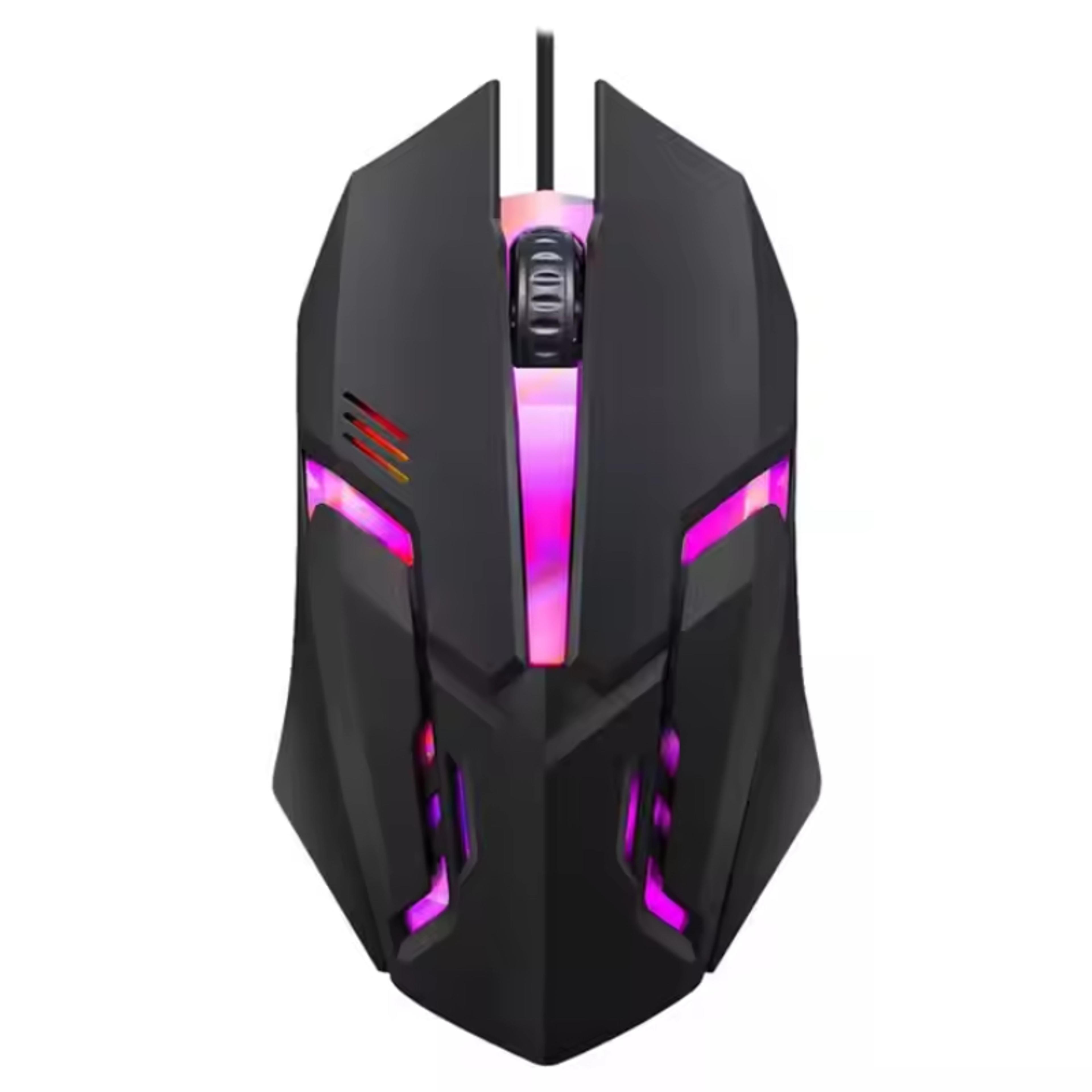 ergonomic usb wired mouse, optical gaming mouse, rgb colorful for computer, macbook
