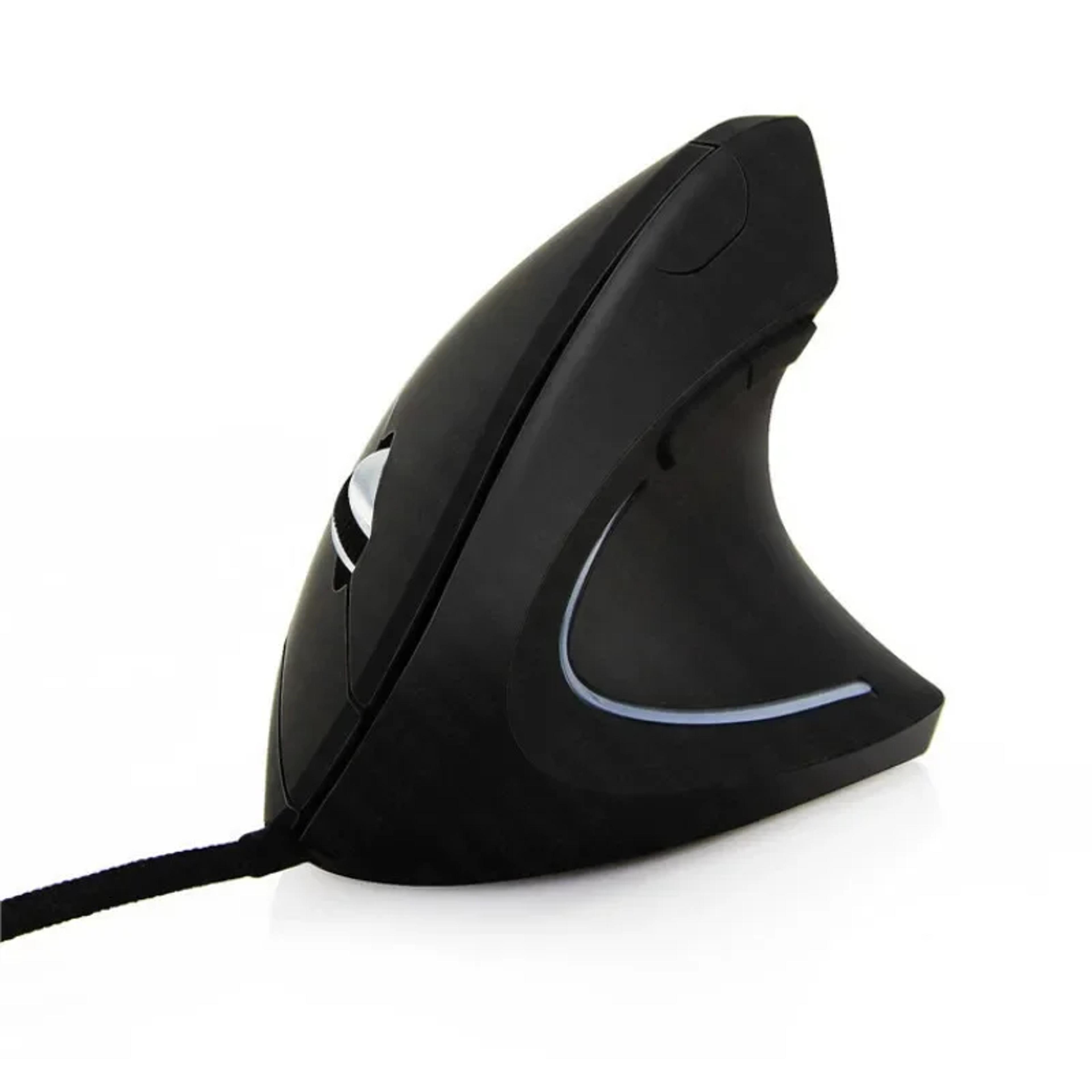 4 level dpi adjustable vertical optical mouse, ergonomic usb led wired gaming mouse for windows pc laptop