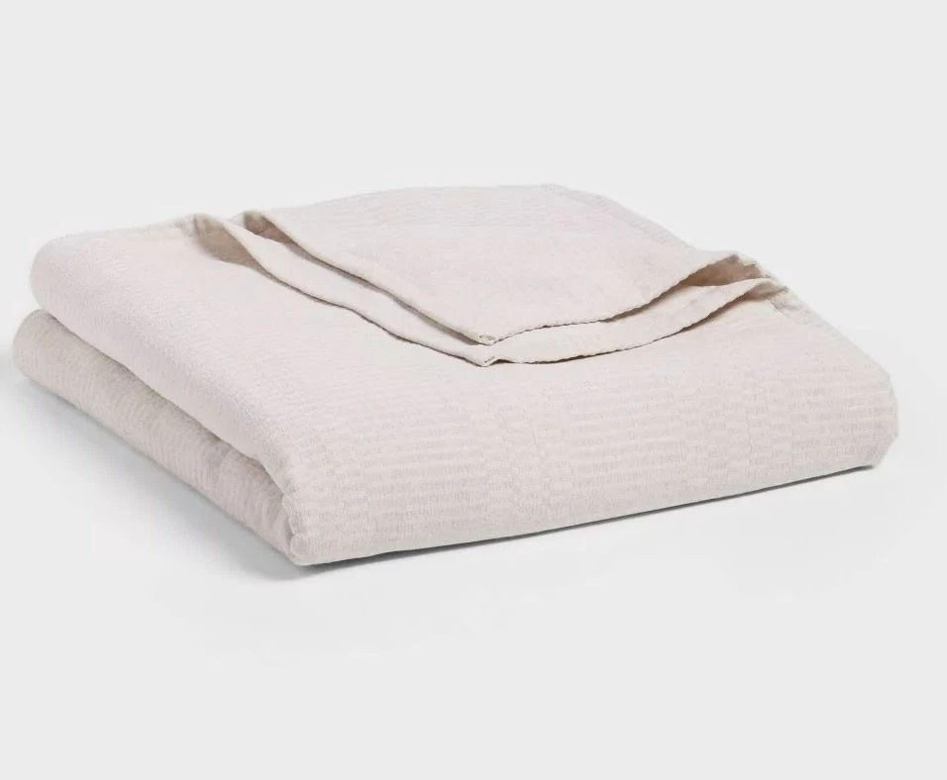 full/queen chenille jacquard blanket, gray geo - threshold, textured cozy throw, recycled polyester