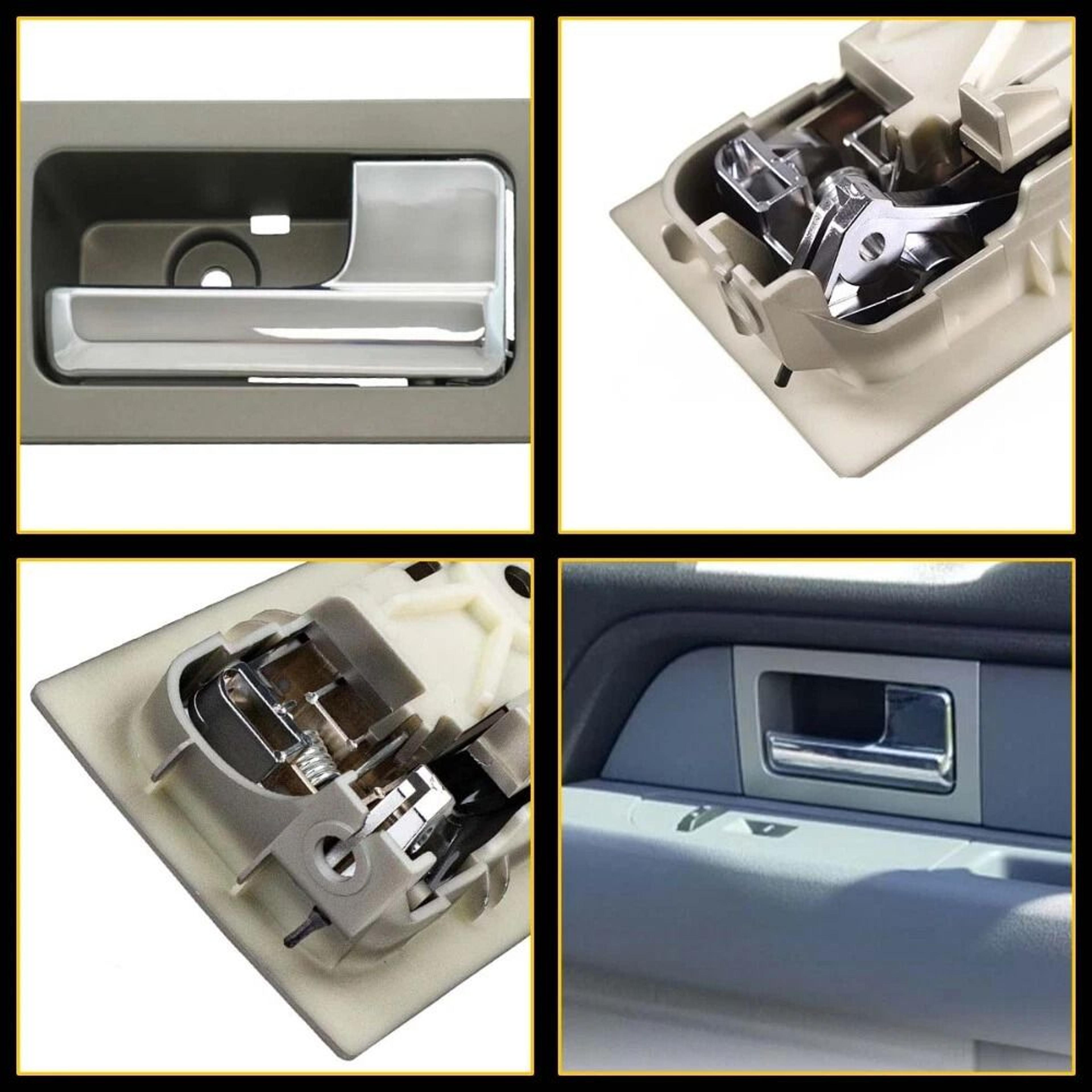 right passenger side door handle rh, inside interior, silver, durable plastic, fit, quality control