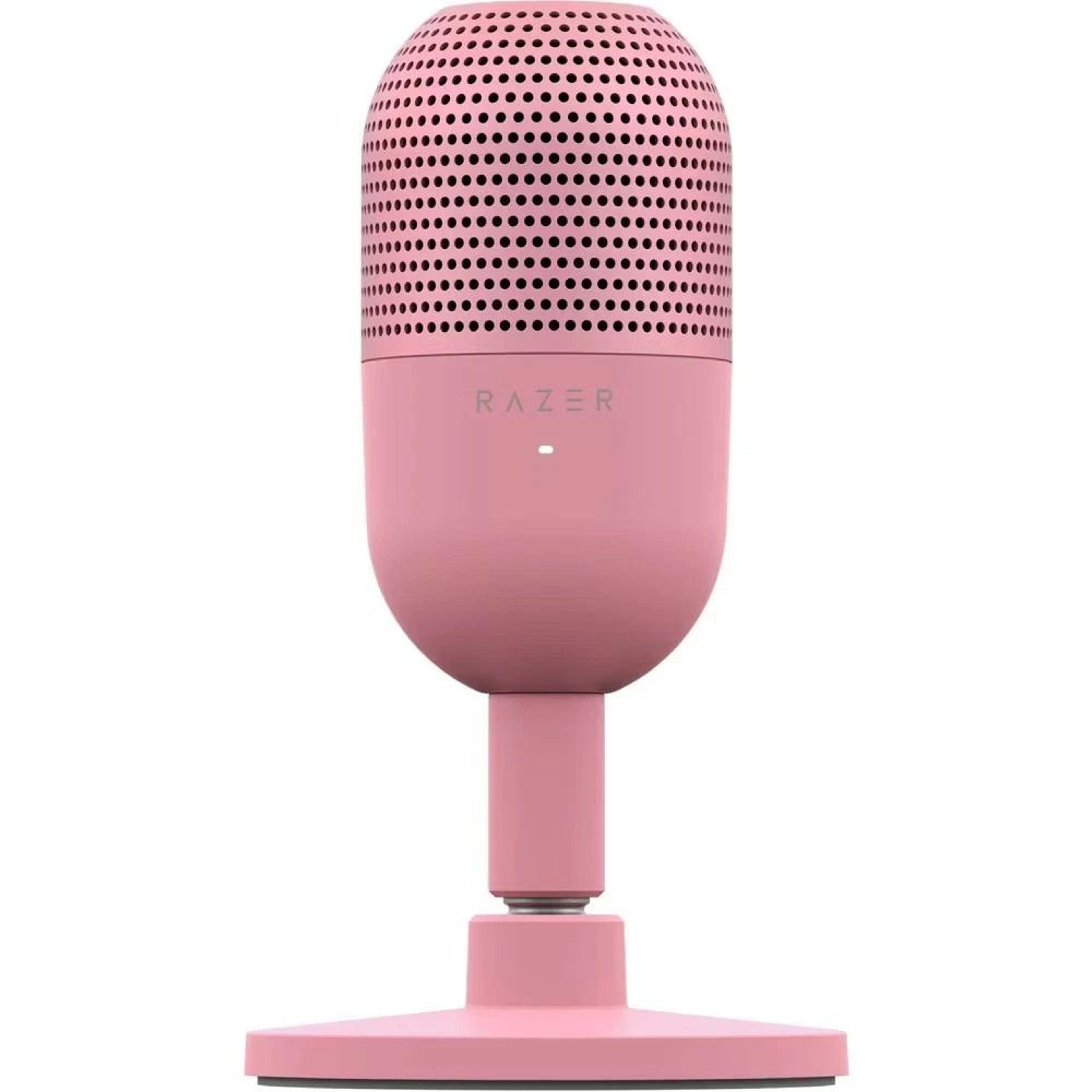 seiren mini ultra compact usb microphone, quartz edition, plug-and-play, advanced customization, shock absorber, gam