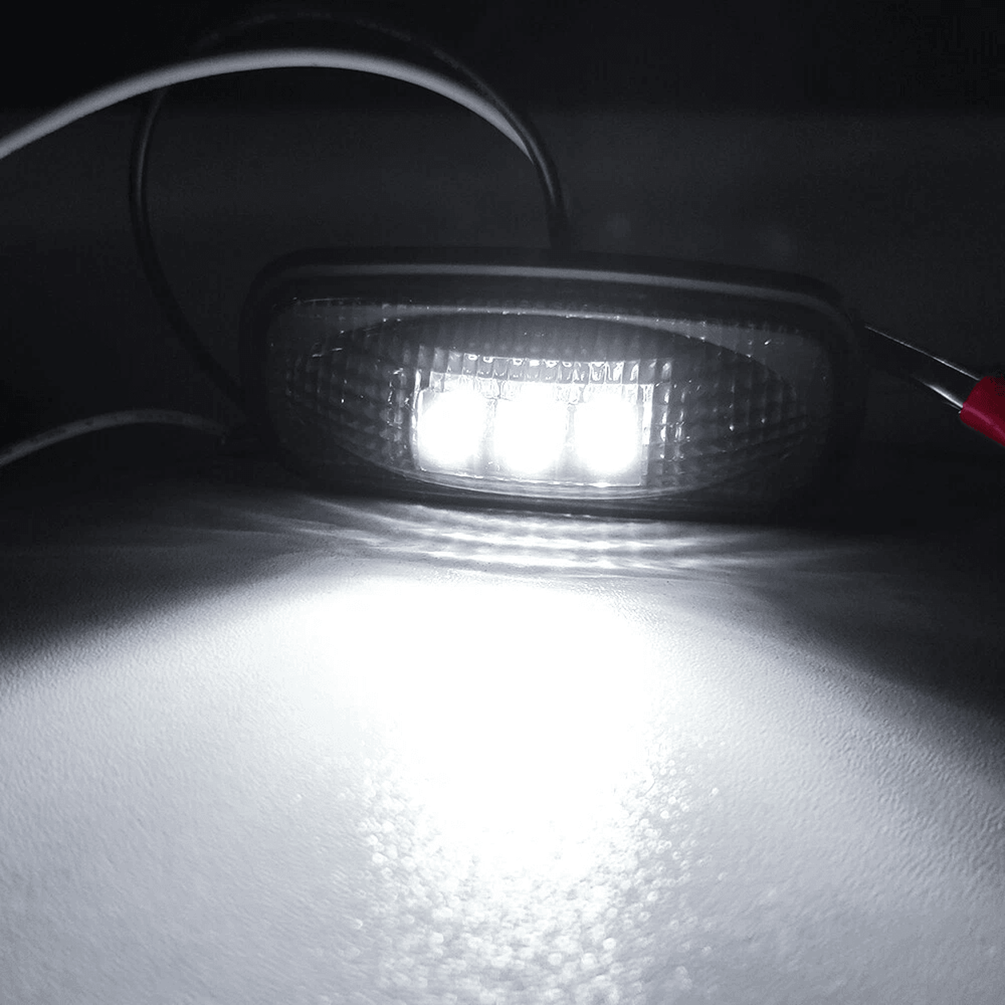led rear side marker lamp with smoked lens, waterproof and shock resistant, high brightness