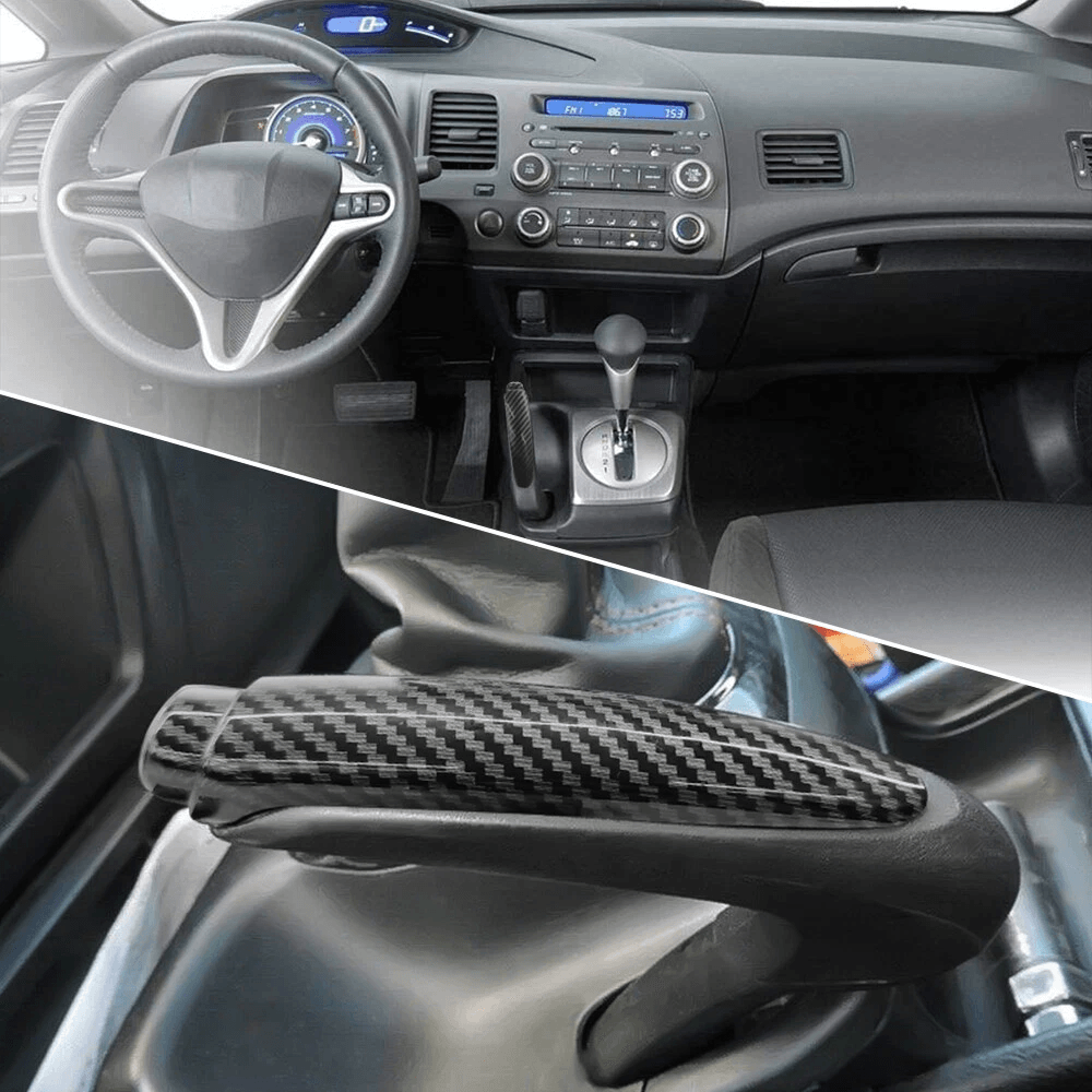 brake handle cover for emergency ebrake, easy install, protects from damage & scratches, ideal for car accessories