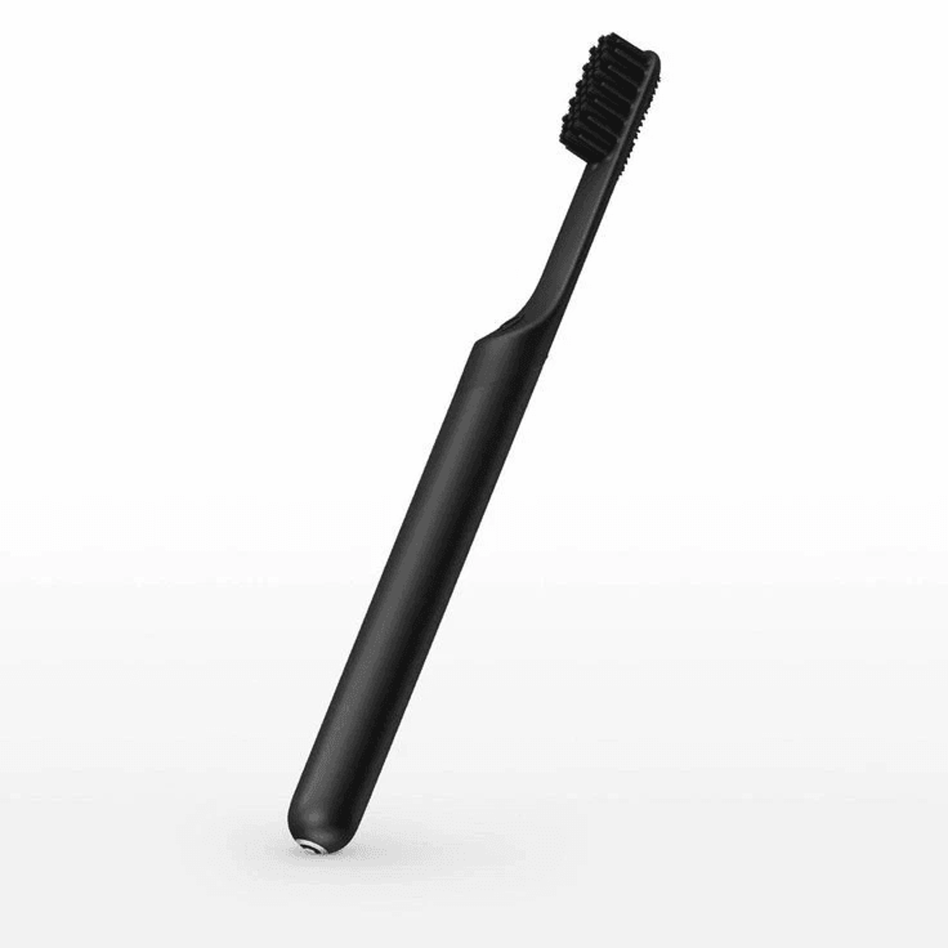 quip sonic rechargeable smart electric toothbrush, black, metal travel case
