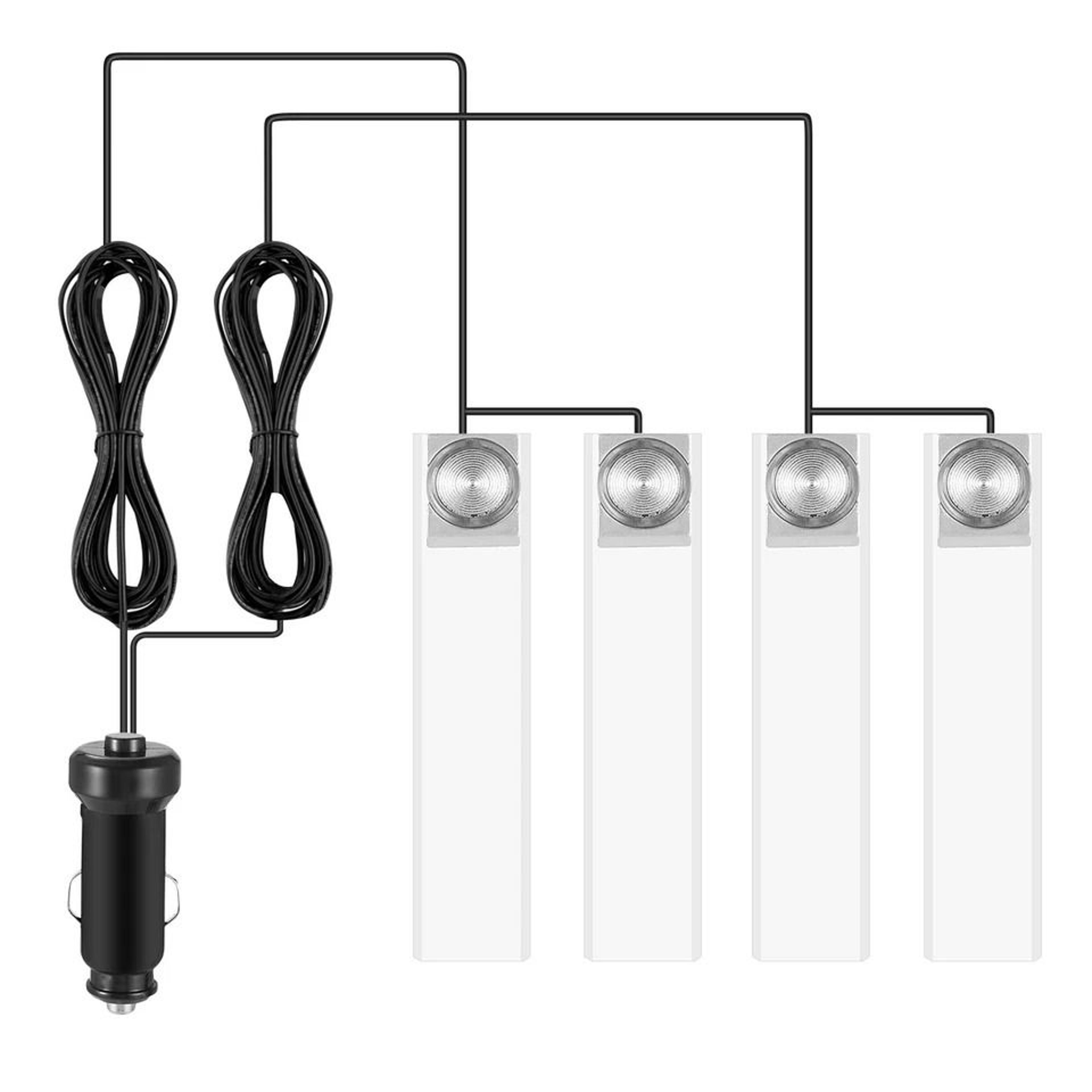 led blue light car interior lamp, flexible decoration lights, power, easy to install, perfect for interior ambience