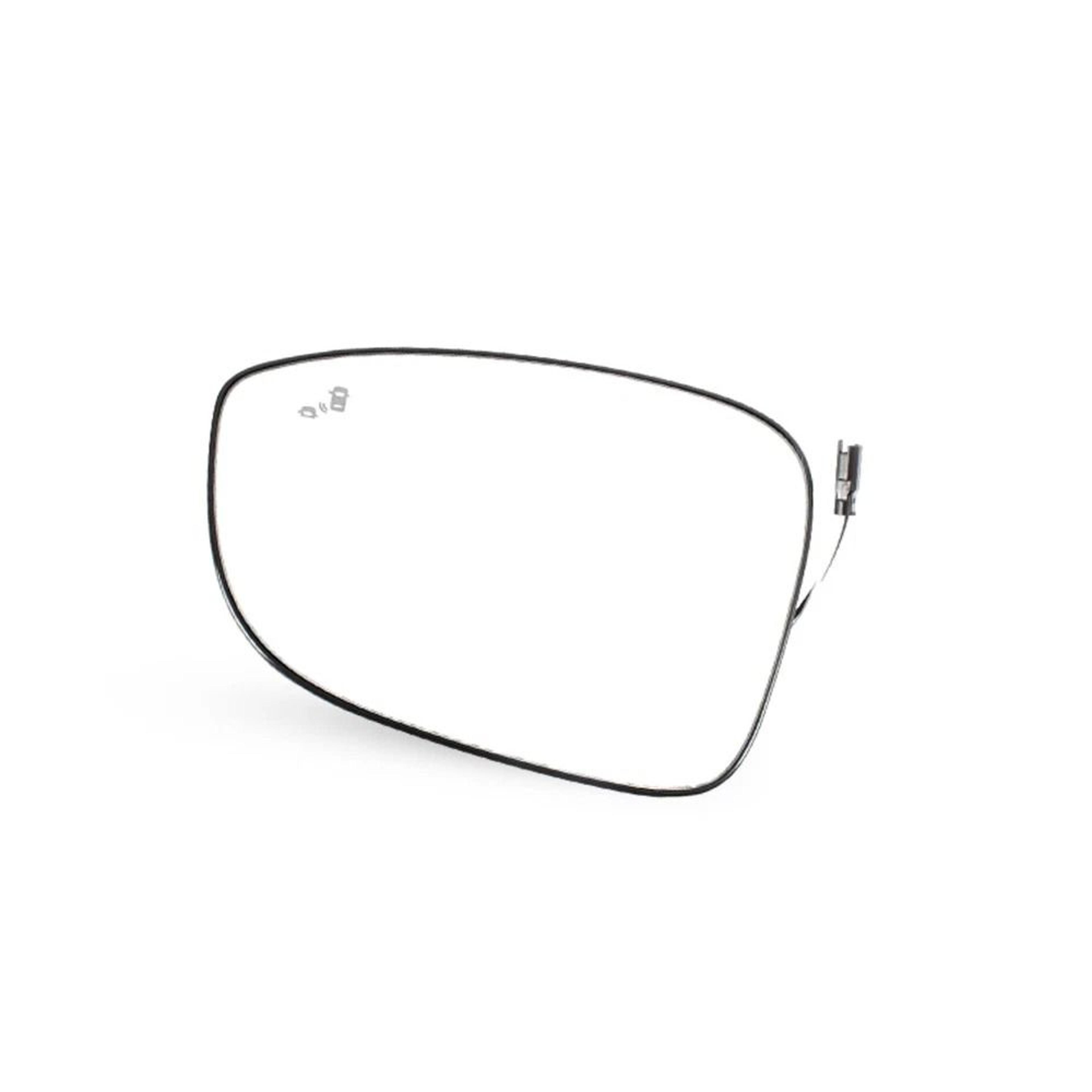 driver's left side mirror glass with heated function and blind spot alert