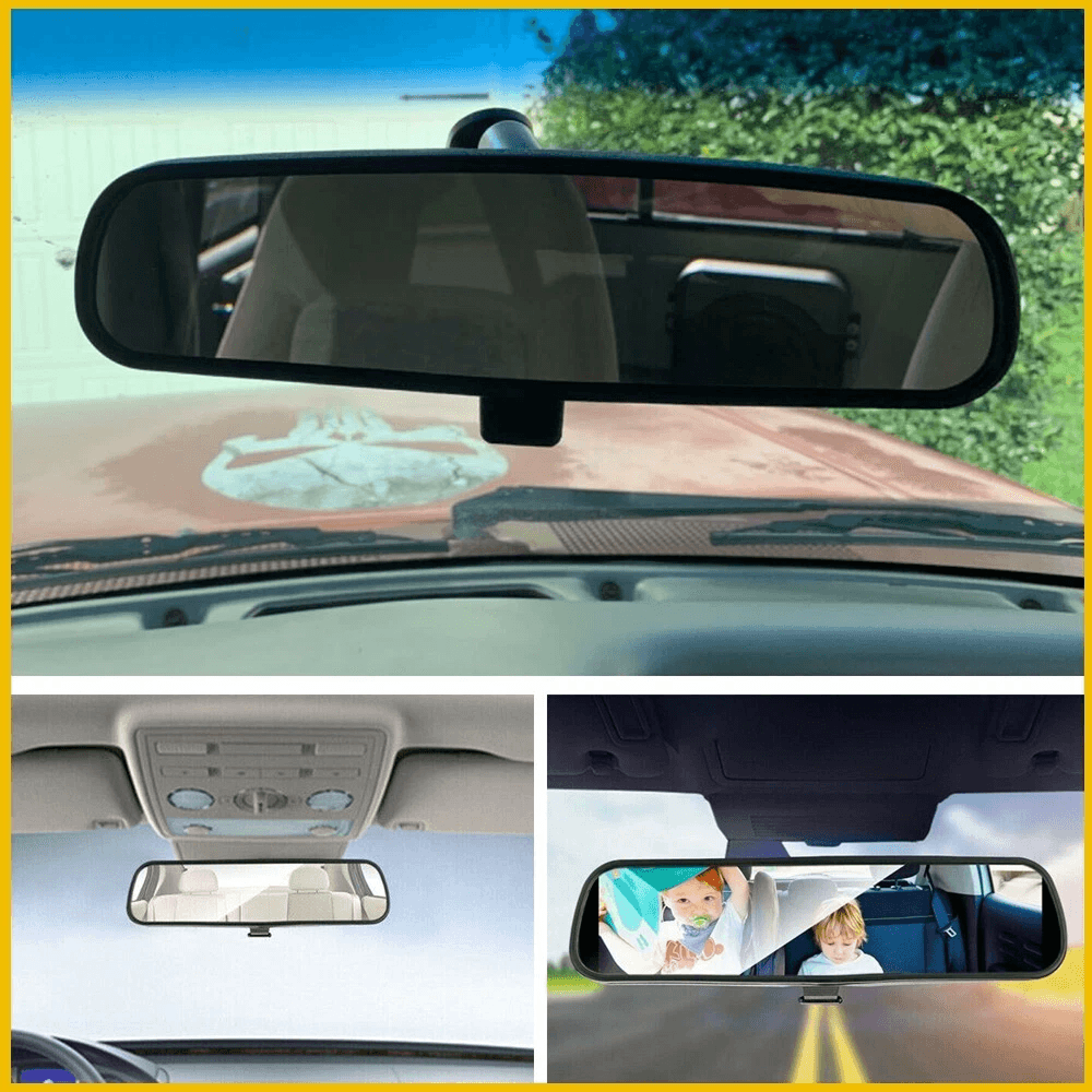 rearview mirror, universal interior rear view mirror