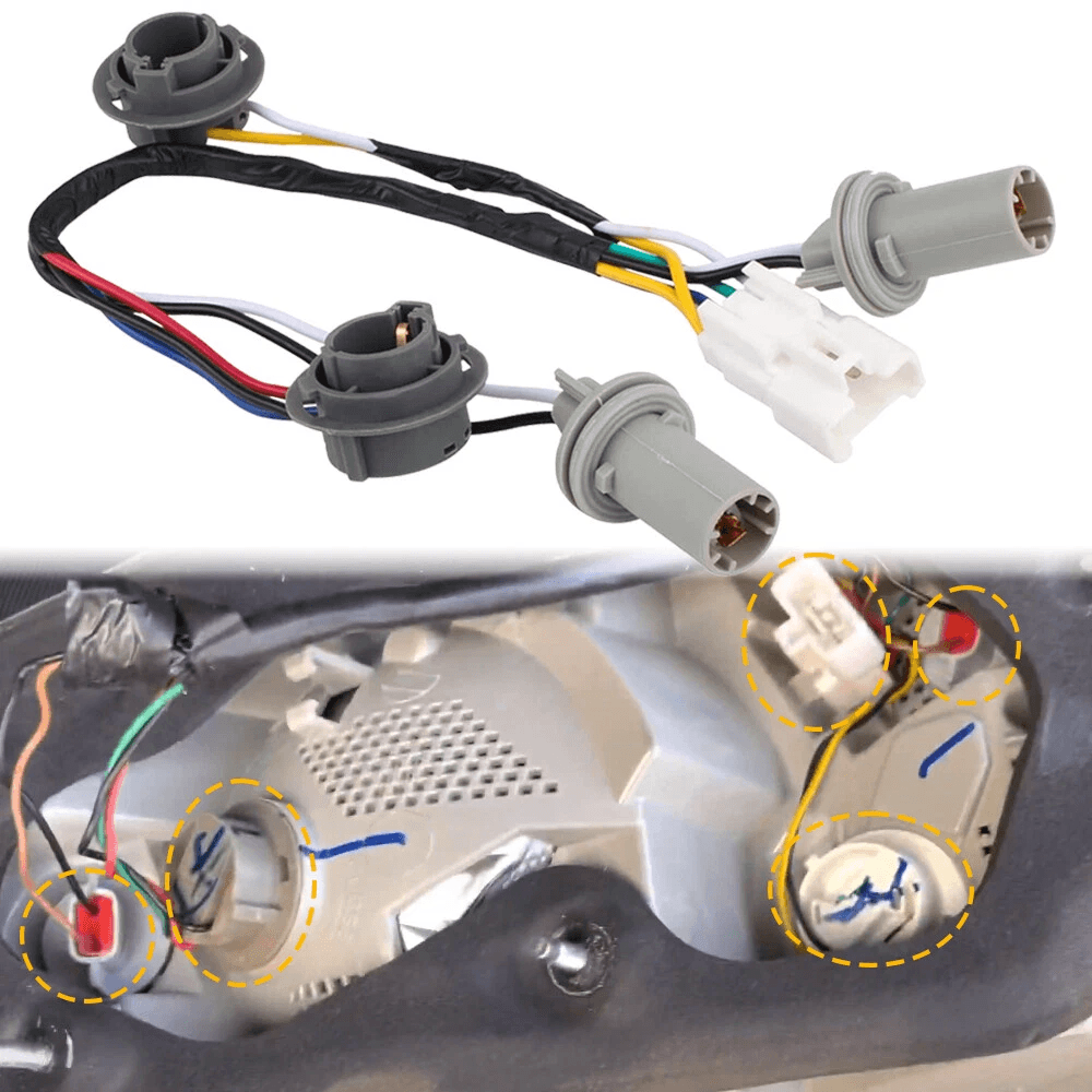 durable rear taillight lamp socket & wiring harness for optimal performance