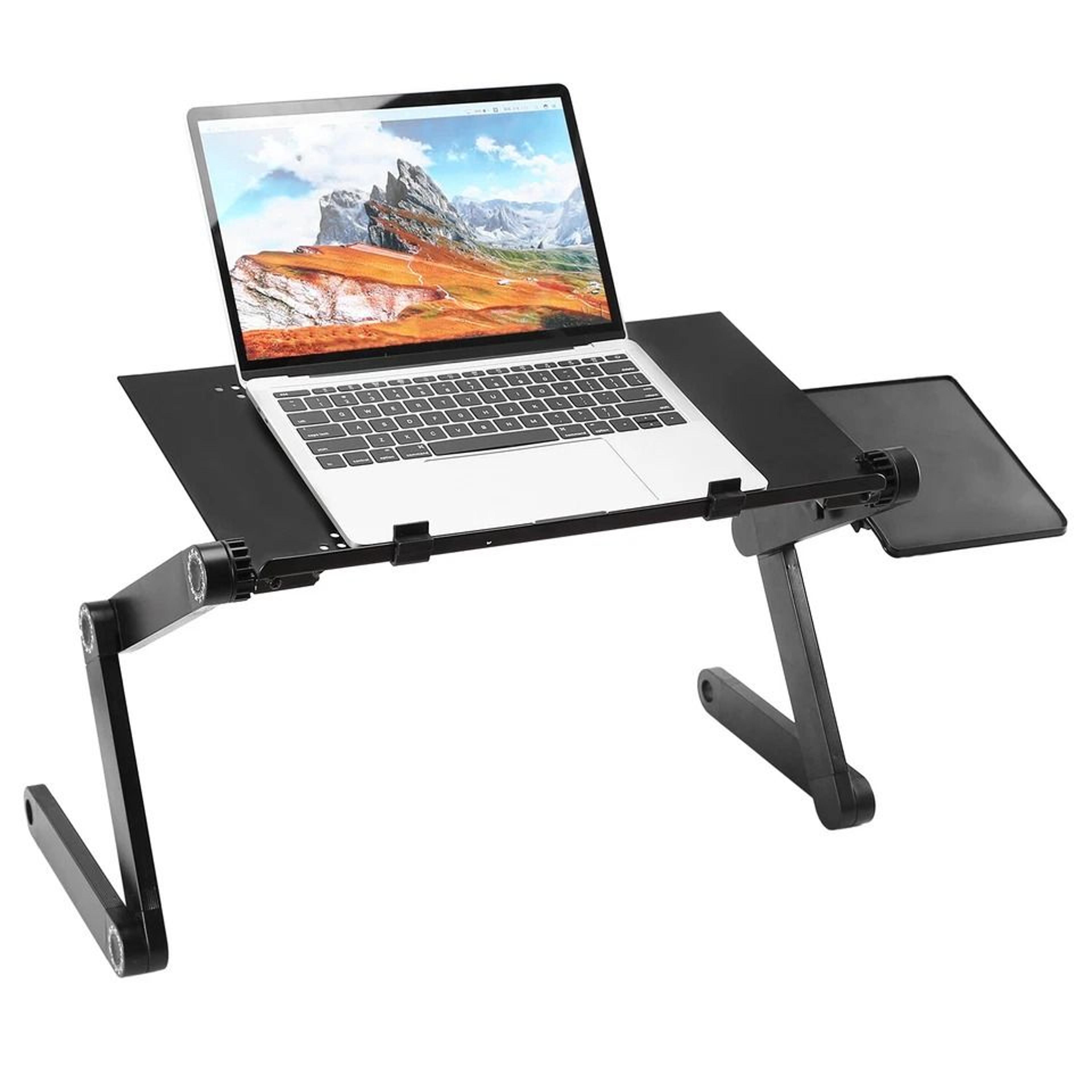 adjustable laptop desk stand, multi-purpose tray for computer, sofa bed pc notebook table