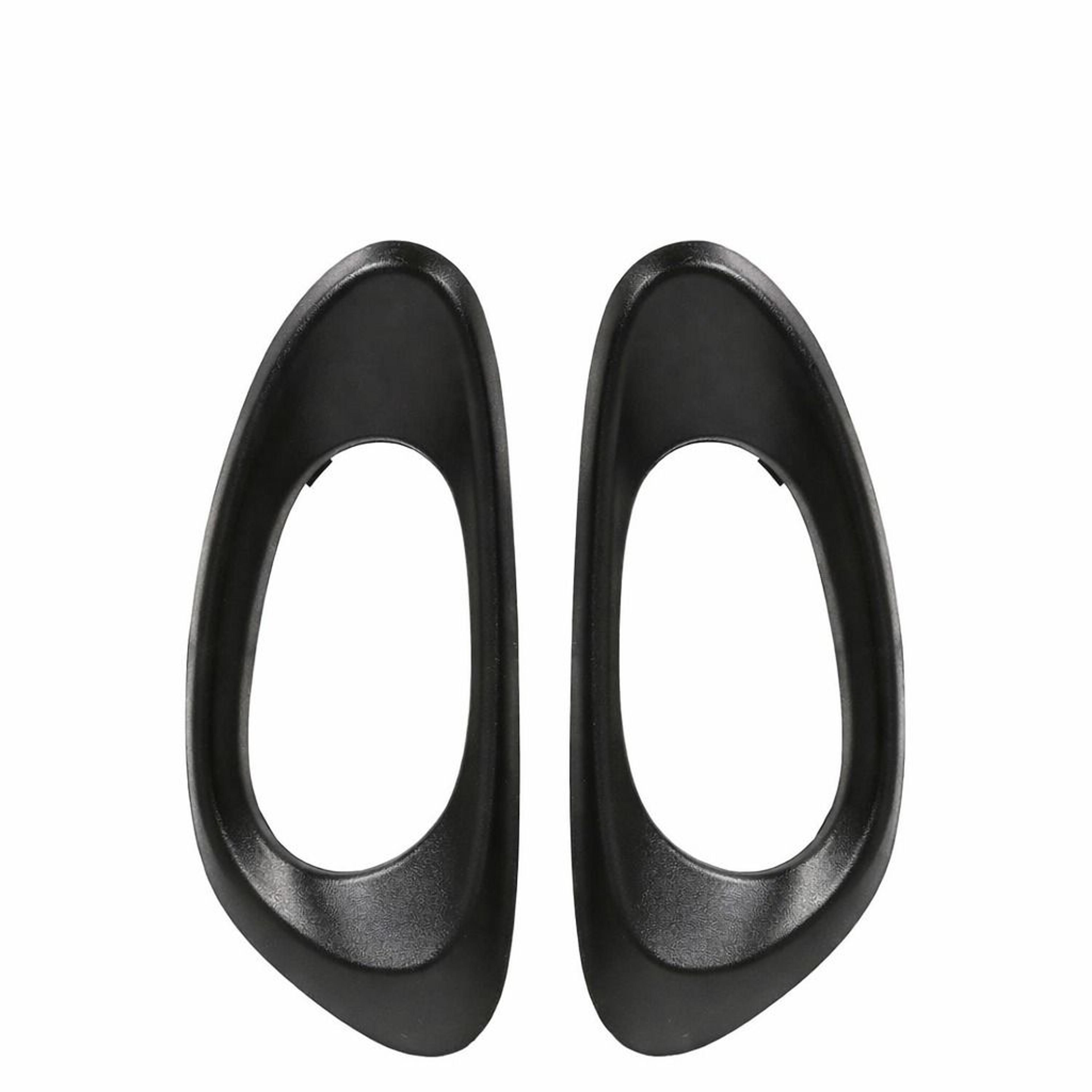 high-quality interior door handle trim bezel set, front black, direct fit, easy installation for vehicles