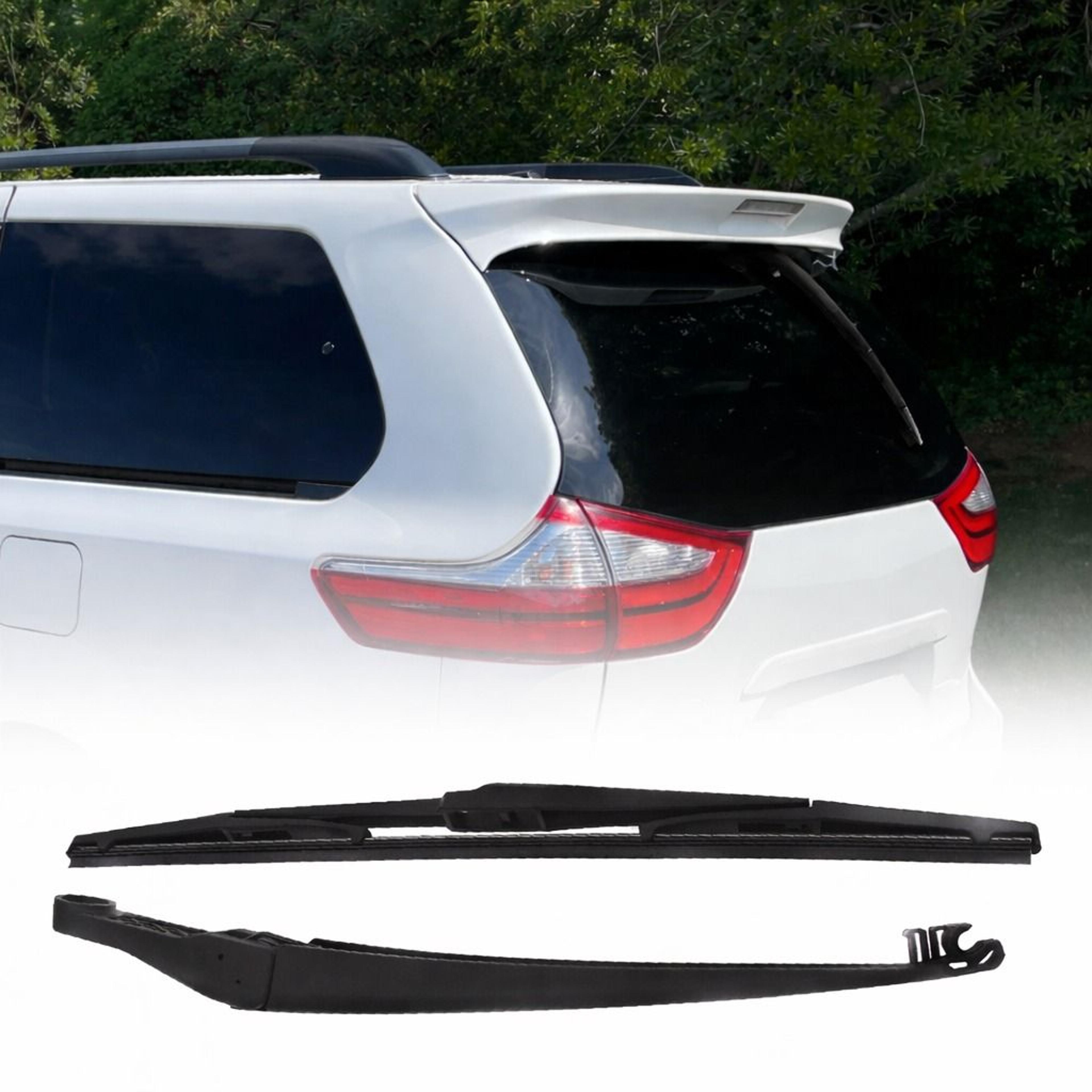 high-strength rear windshield blade wiper arm set for vehicles