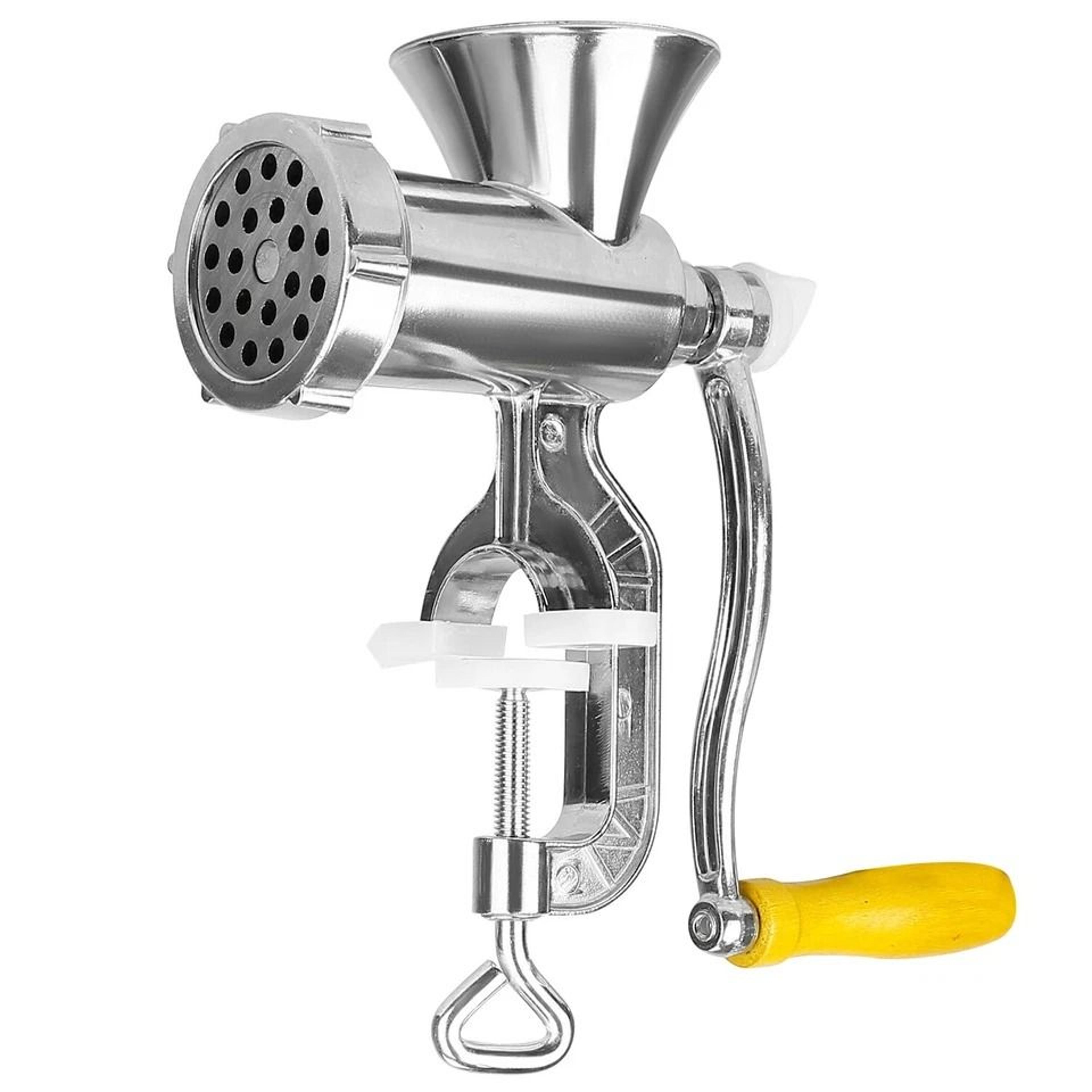 manual meat grinder mincer, sausage maker, pasta filler machine, handheld grinding tabletop tool