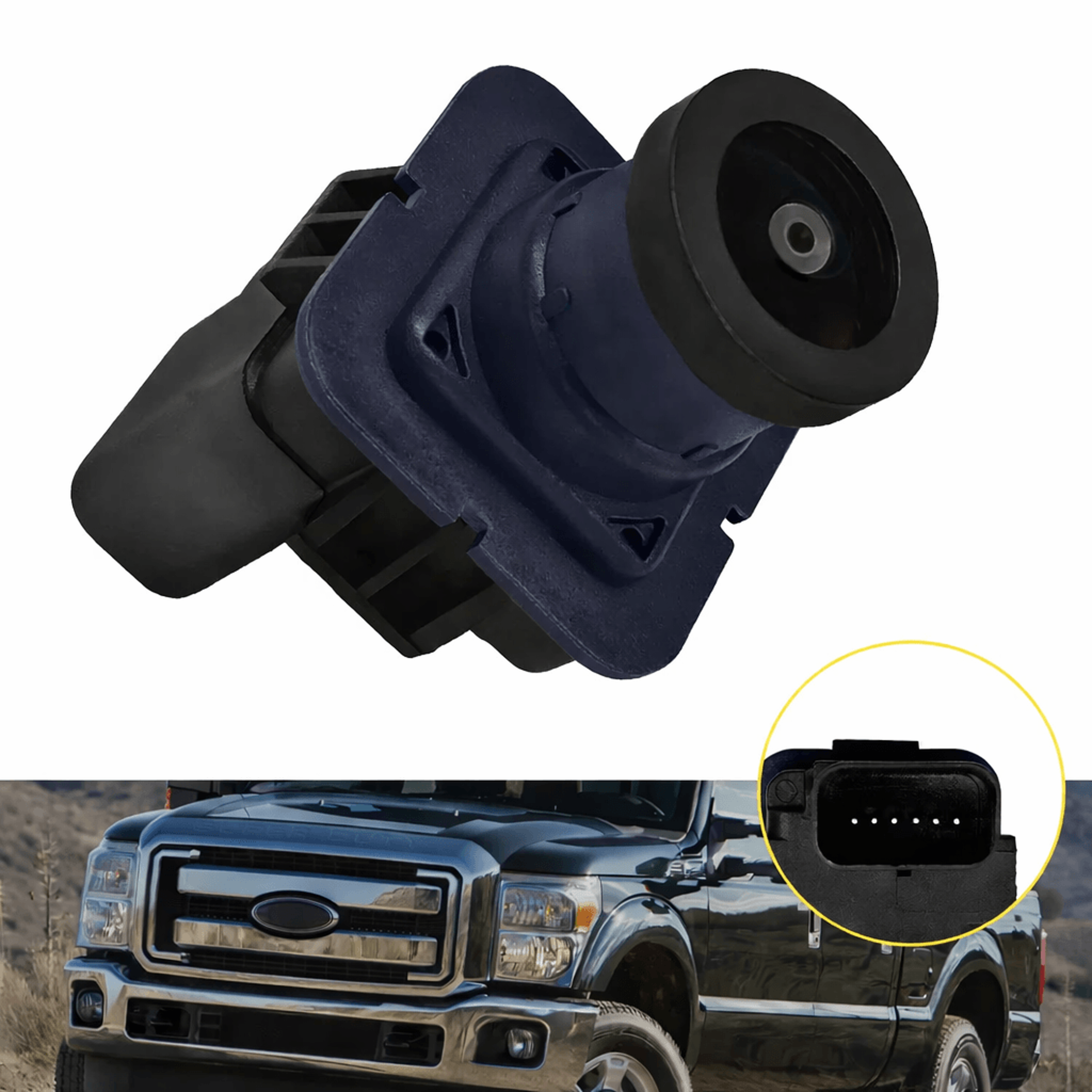 factory car rear view backup camera, super duty oem, plug & play, high-definition clarity for safe reversing