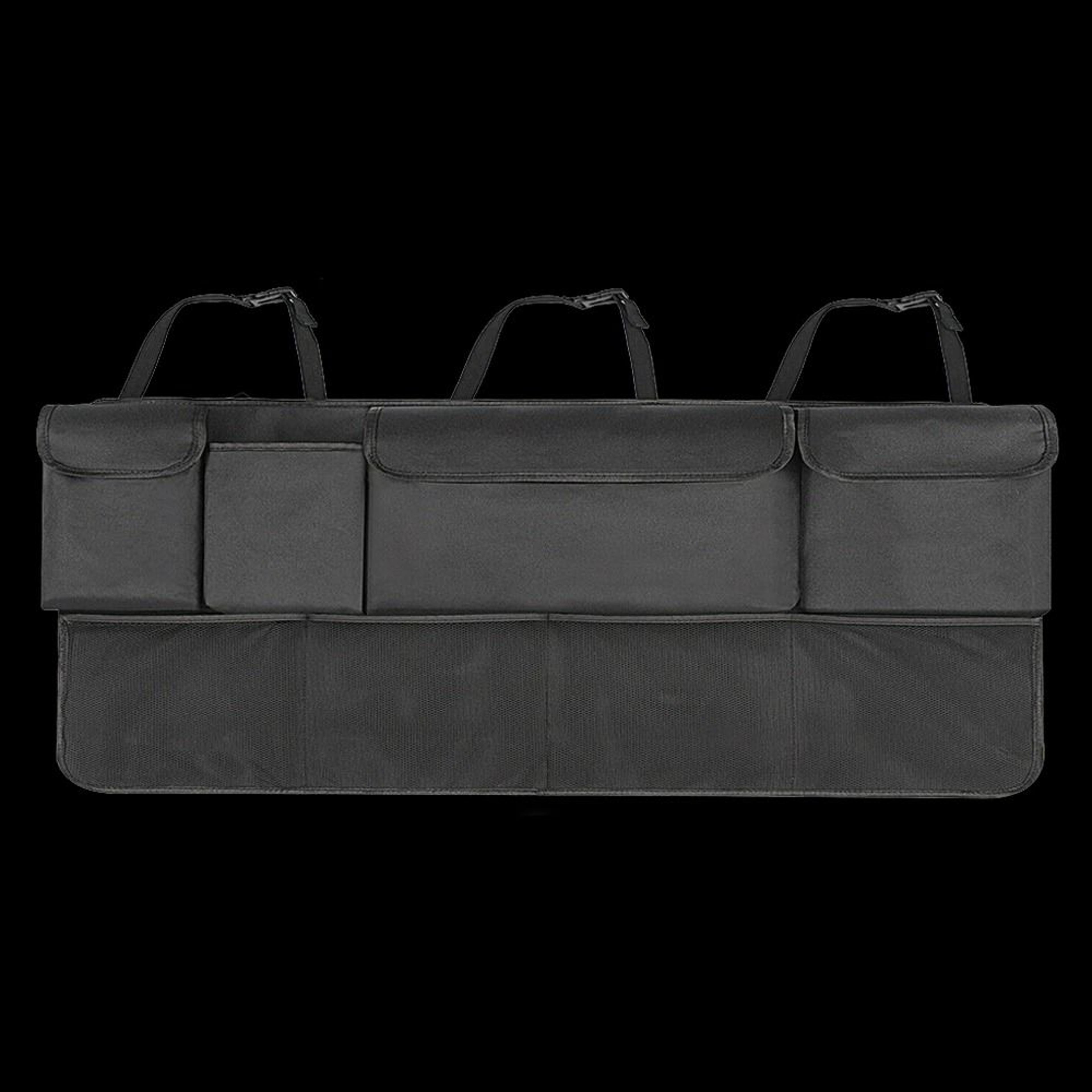 back seat car organizer, rear storage bag, 8-pocket mesh net holder