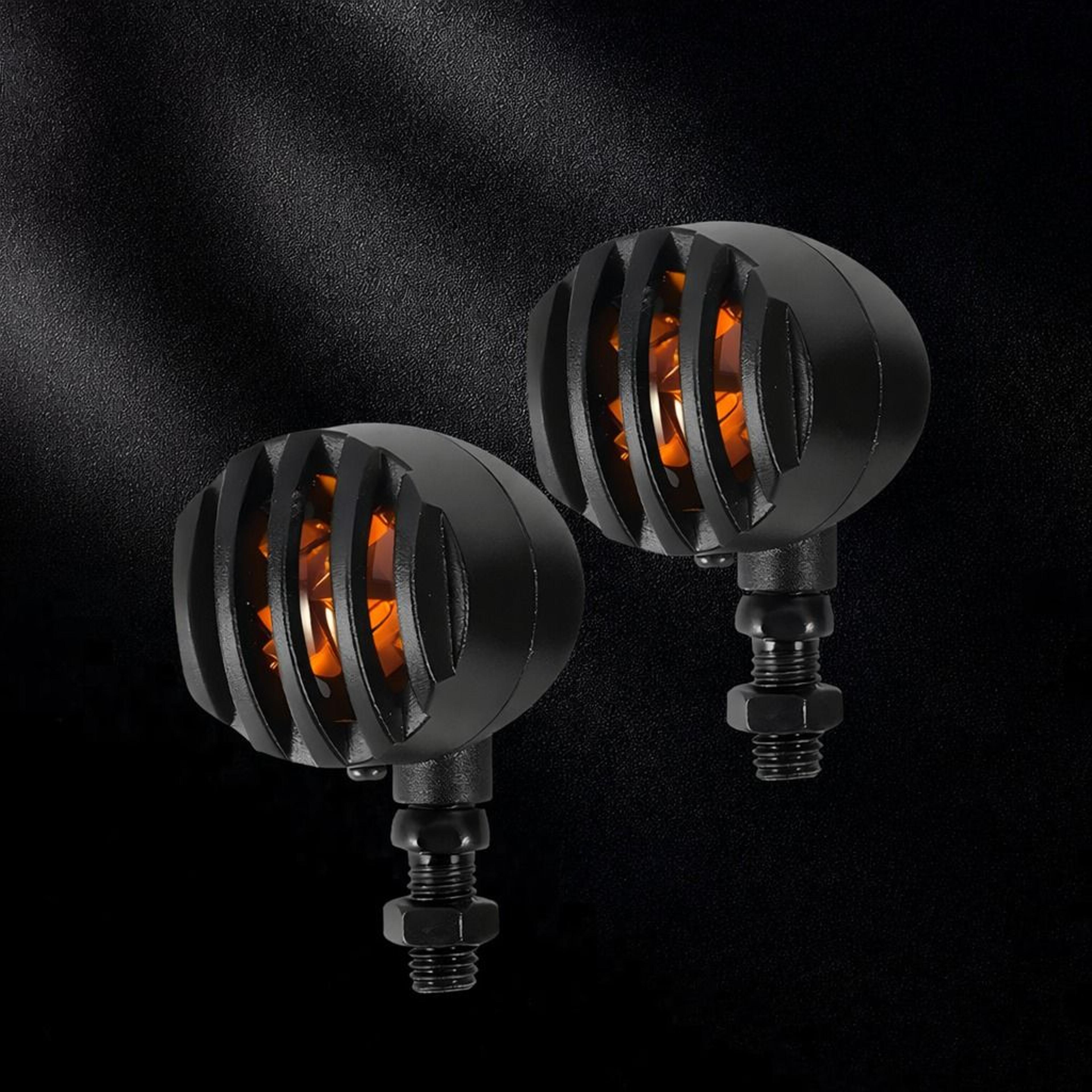 amber lens led turn signal indicator, 3-wire motorcycle blinker light, motorcycle signal light for better visibility