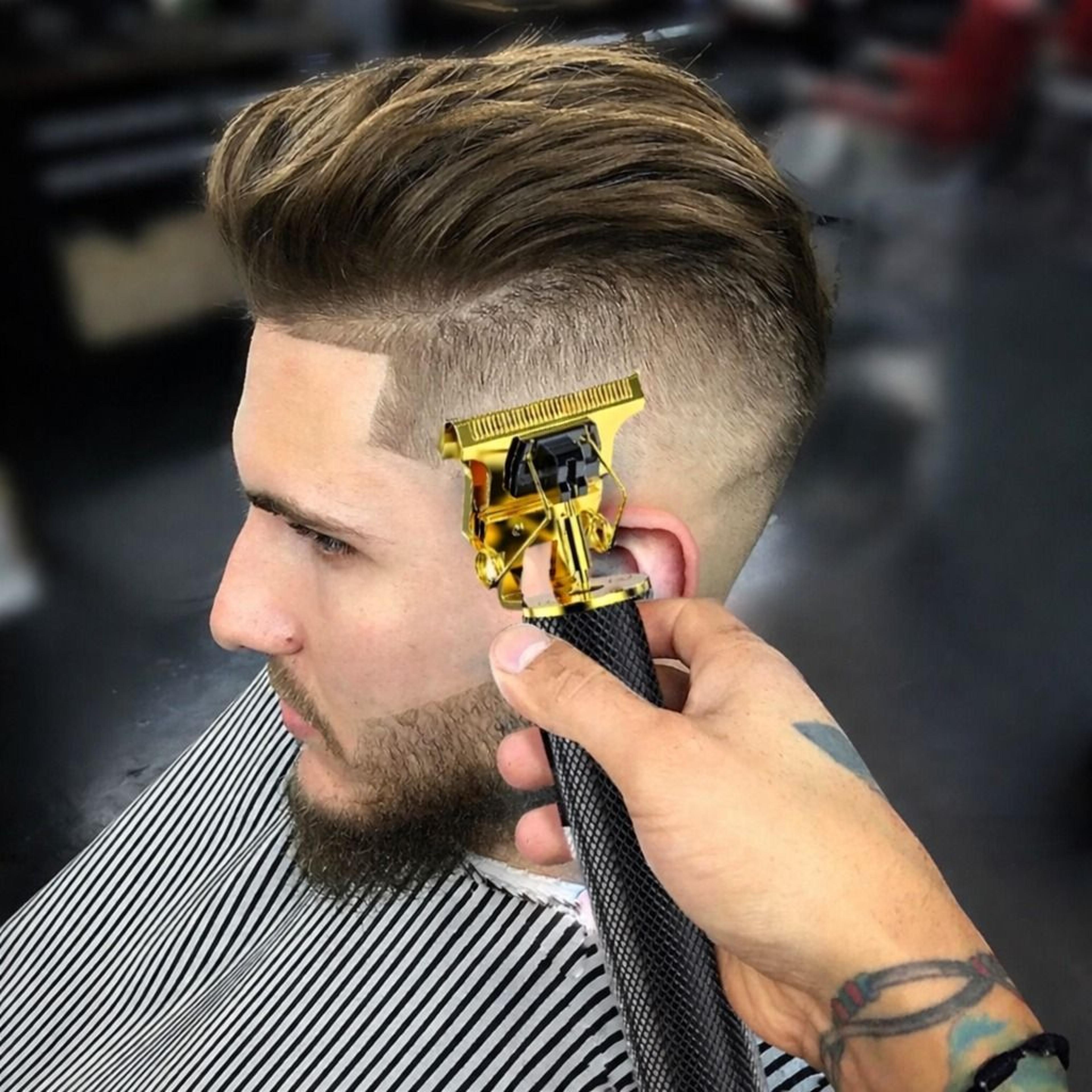 cordless barber shaving machine, professional trimmer hair clippers for beard and hair cutting, battery powered