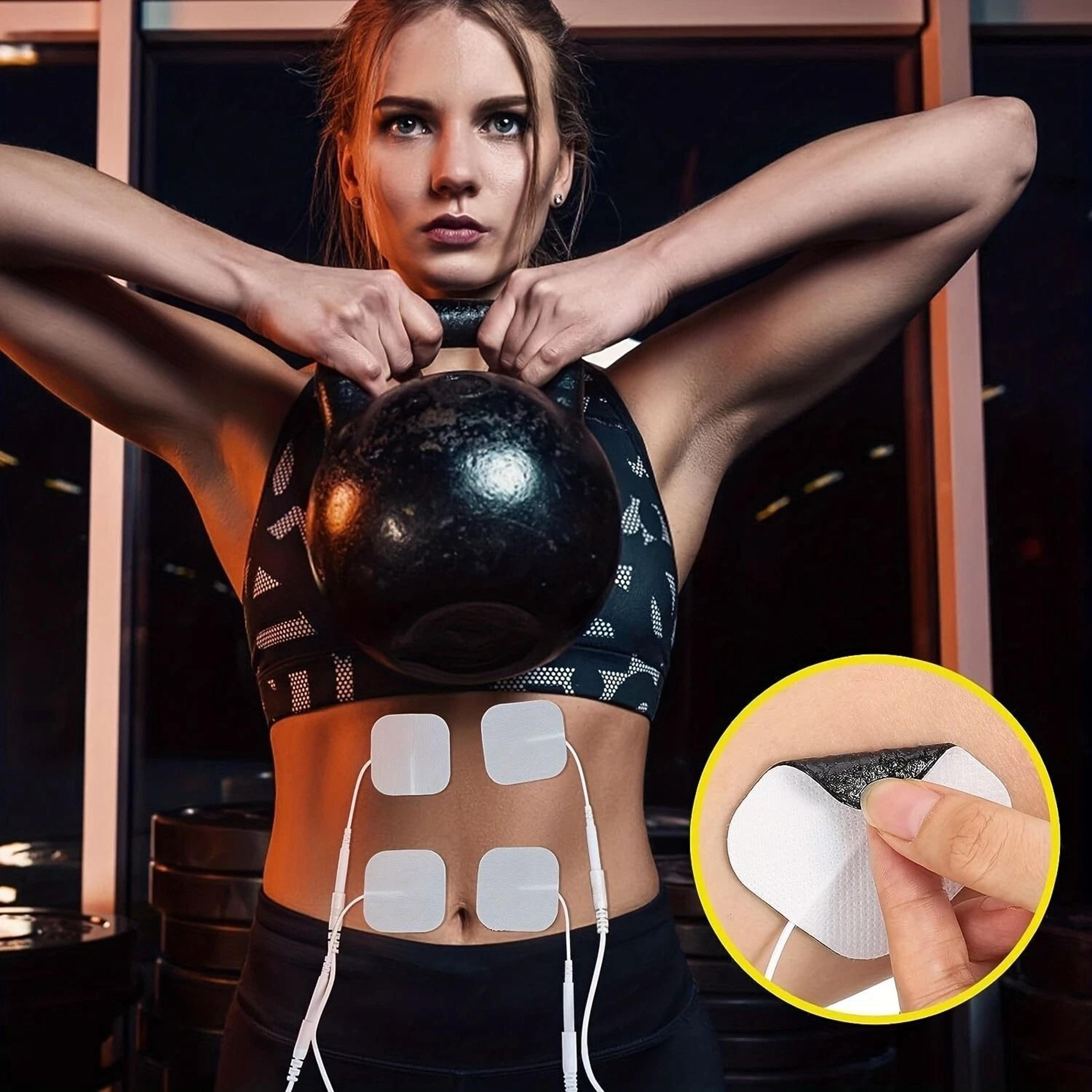muscle stimulator tens electrode pads, bulk ems replacement unit, durable adhesive pads for targeted muscle relief