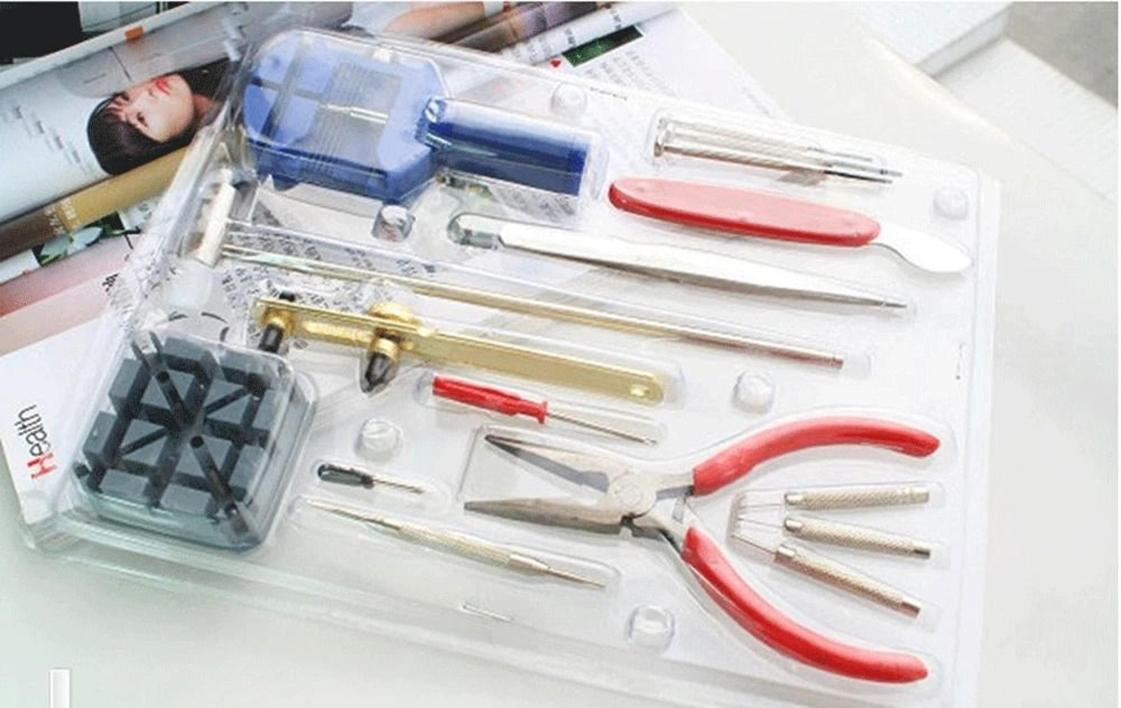 effortlessly repair your watch with this back opener kit. includes band pin strap link remover tools, perfect for diy