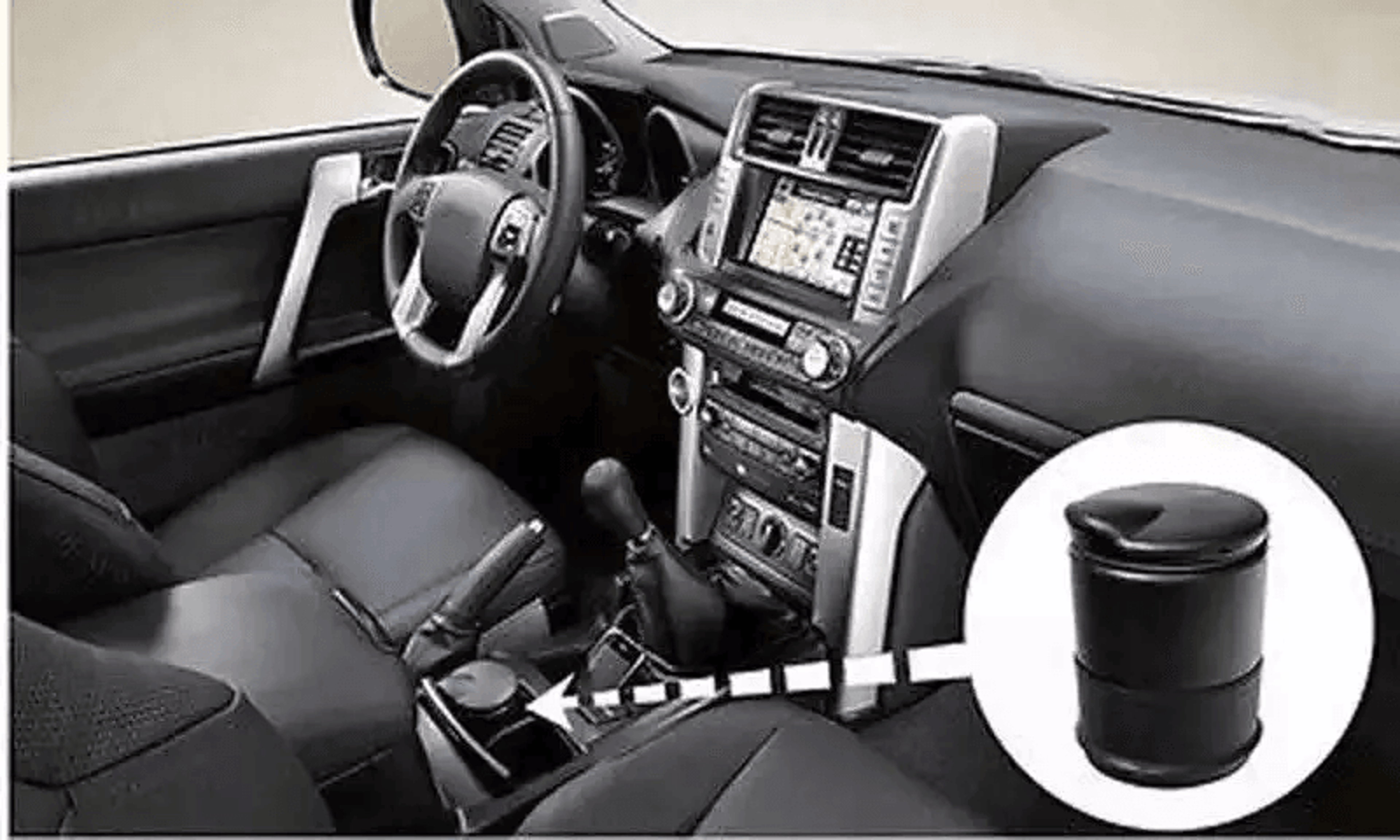 led auto car ashtray for truck, cigarette smoke ash cylinder holder, home/office essential, practical and stylish car