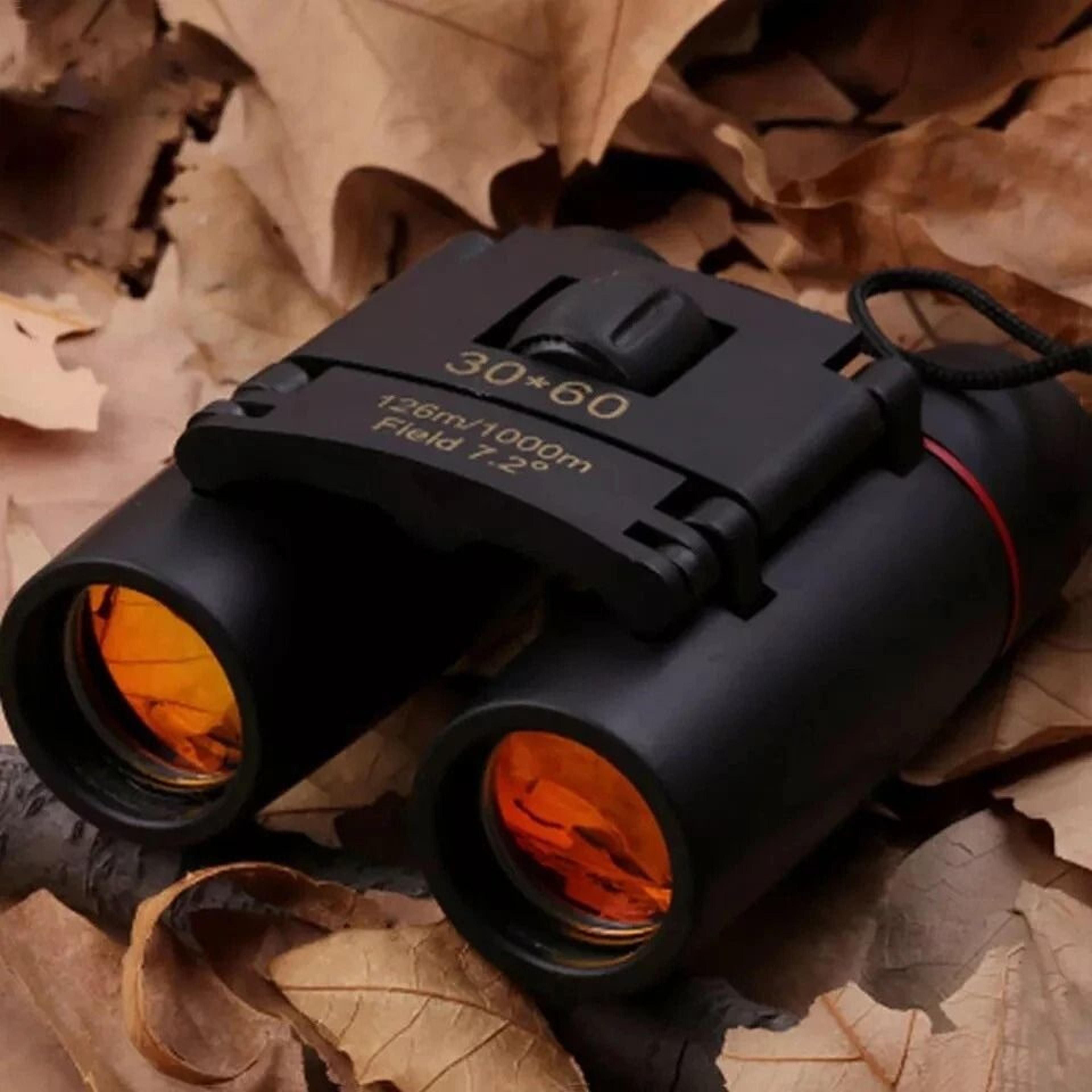 outdoor travel binoculars zoom, compact folding telescope for hunting, day/night use, high-quality viewing