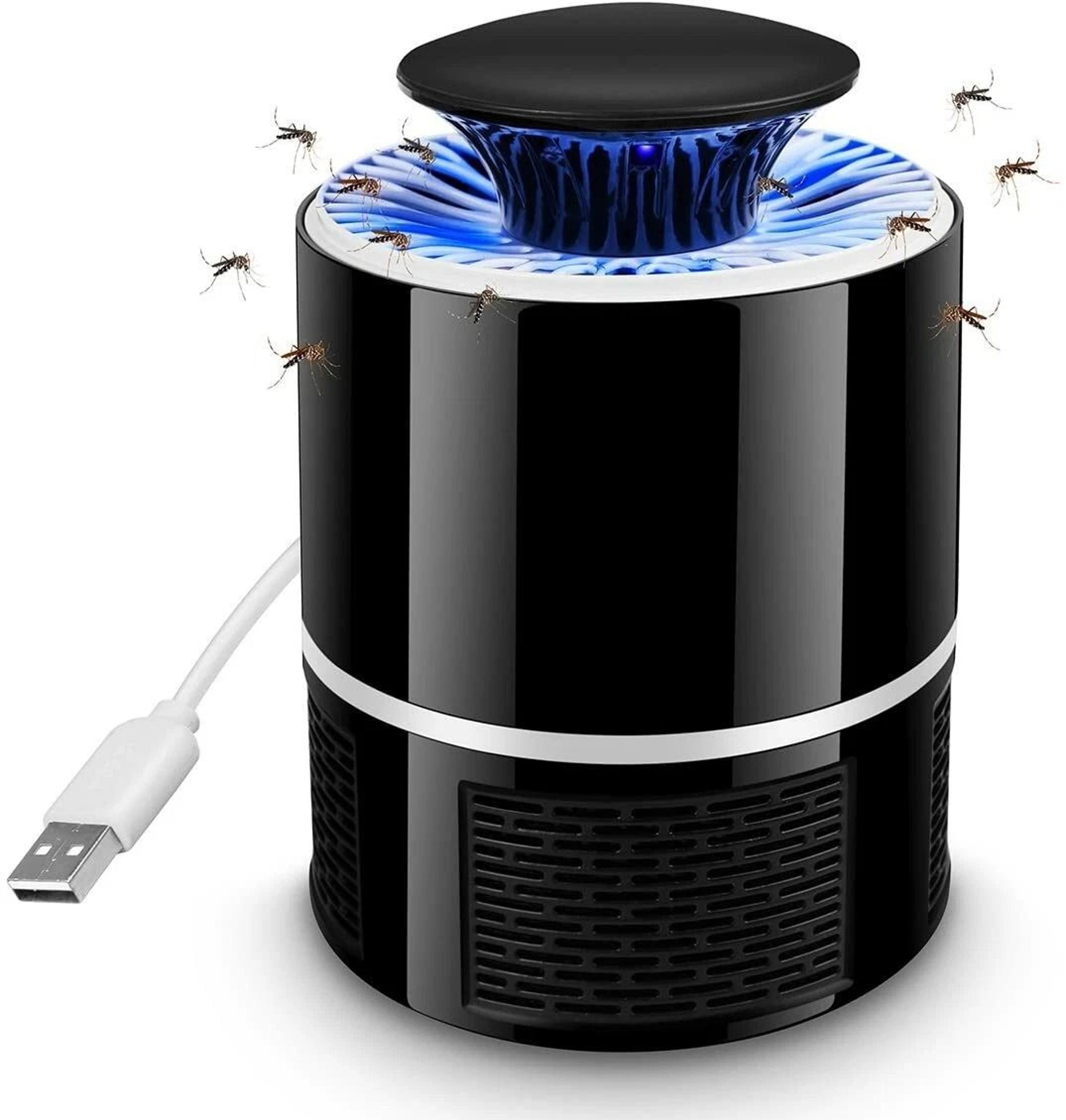 electric uv mosquito killer lamp, usb fly bug insect zapper, indoor/outdoor trap