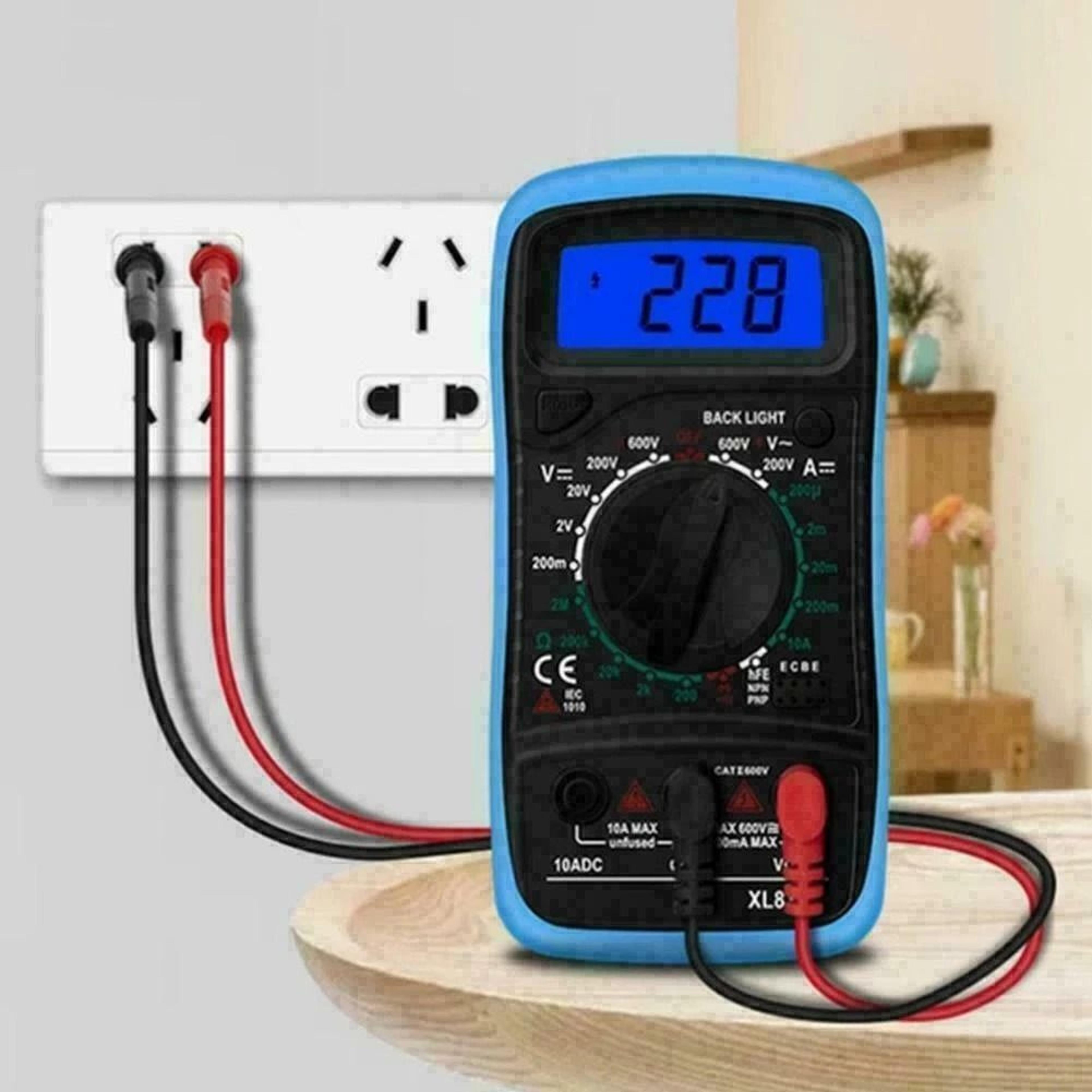 ac dc digital multimeter, volt tester meter, ammeter ohmmeter for home and professional use