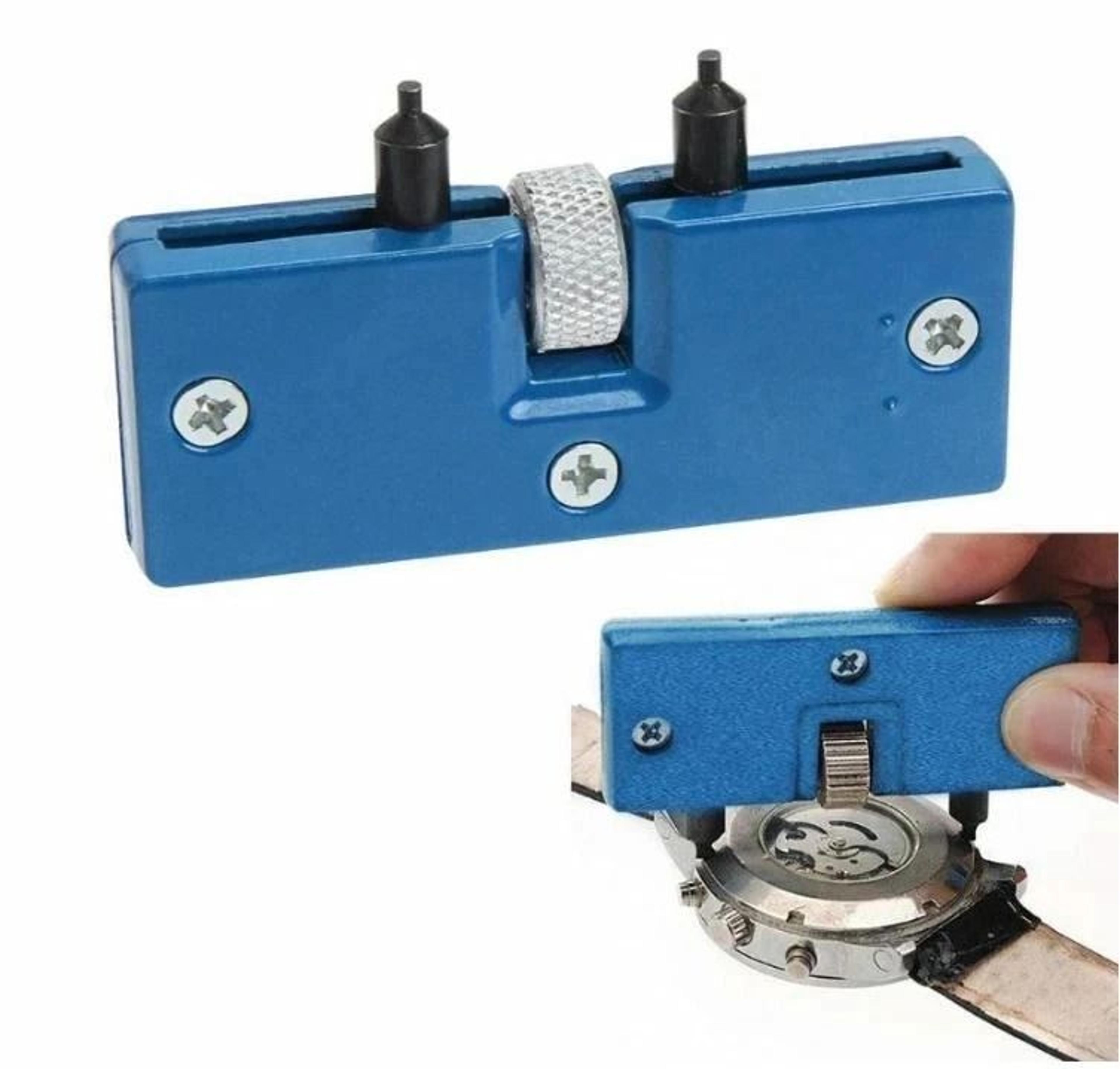 watch repair kit, adjustable rectangle back case cover opener, remover wrench tool for diy watch repairs