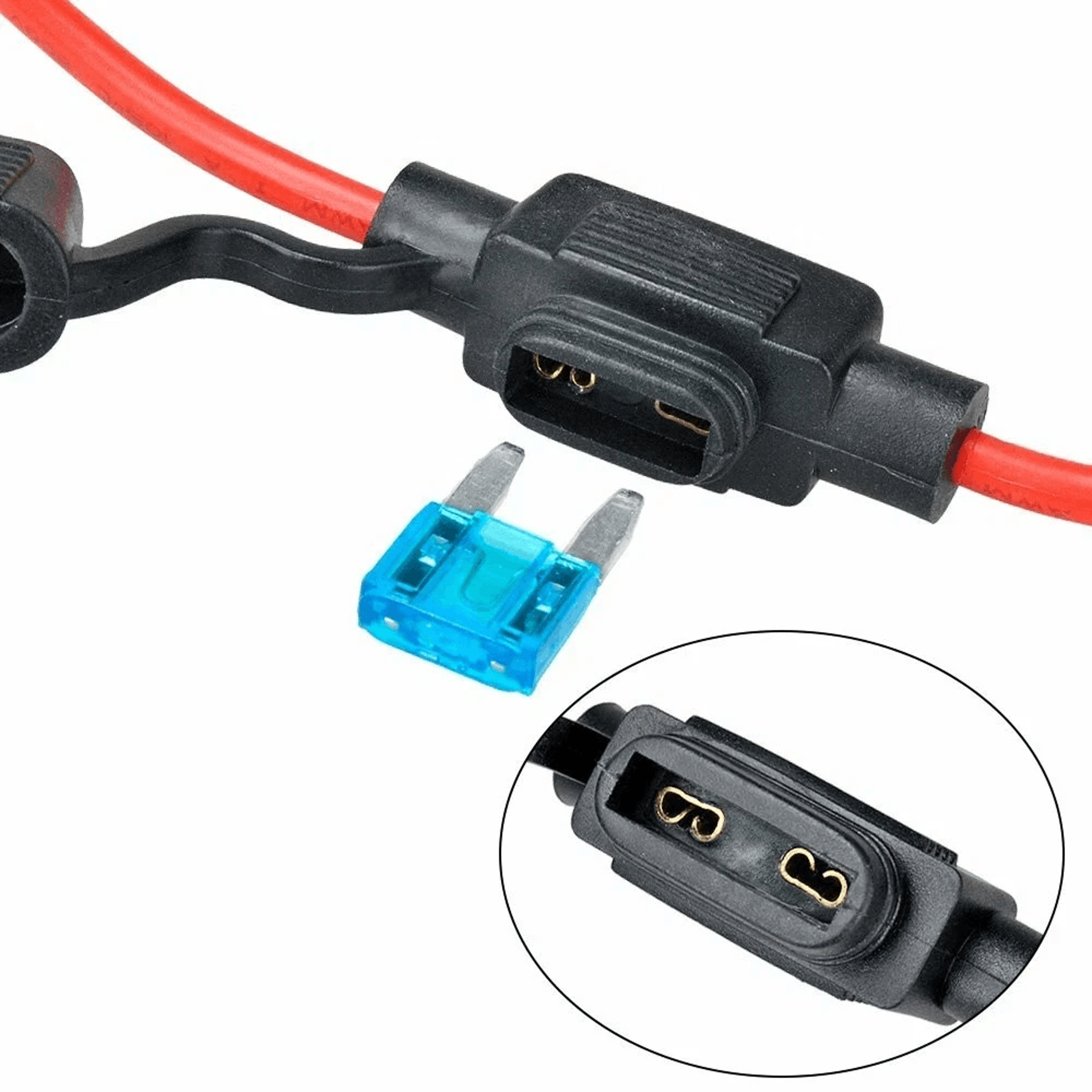 10 gauge waterproof fuse holder in-line, auto atc blade fuse holder for automotive use