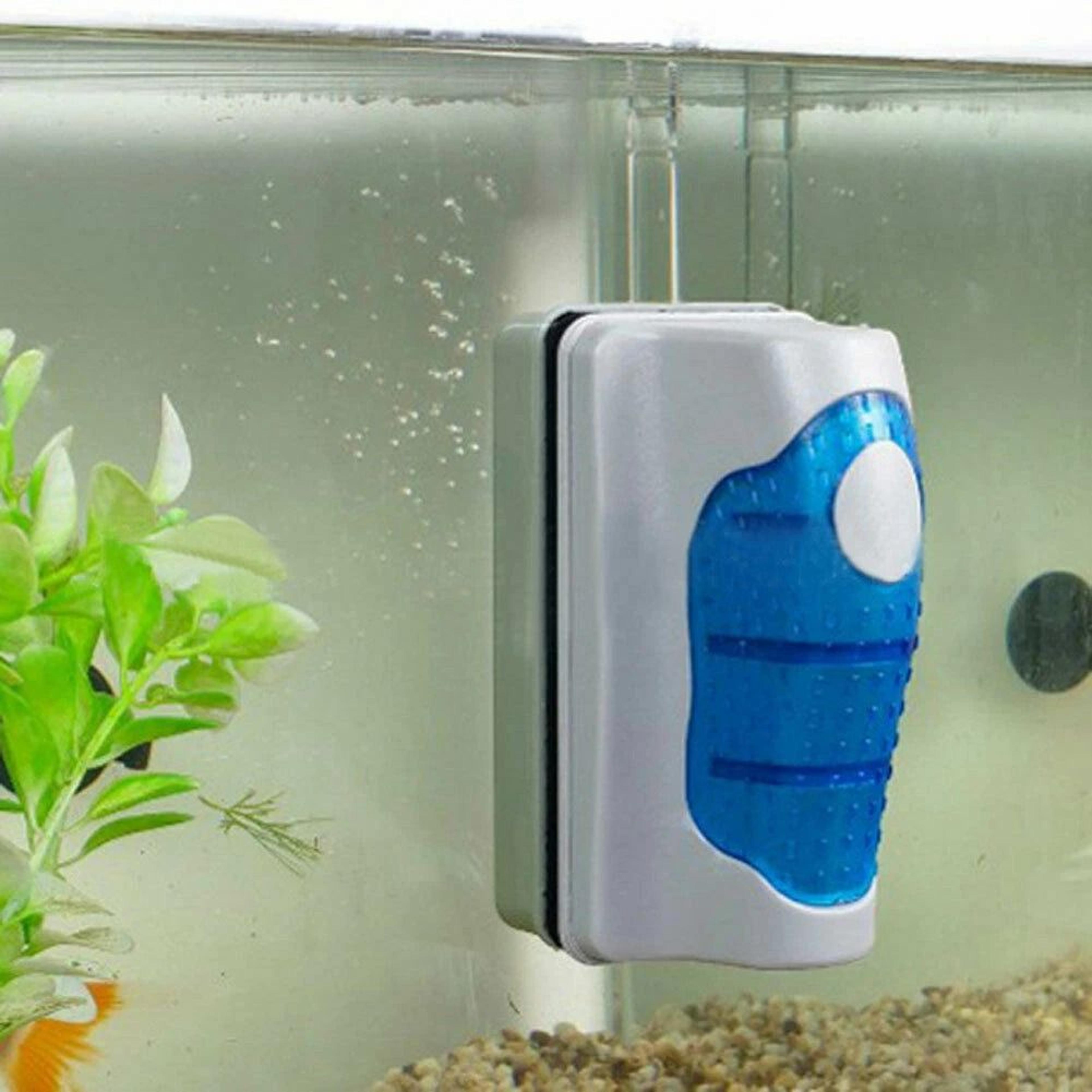 magnetic glass cleaner, aquarium fish tank algae brush scrubber