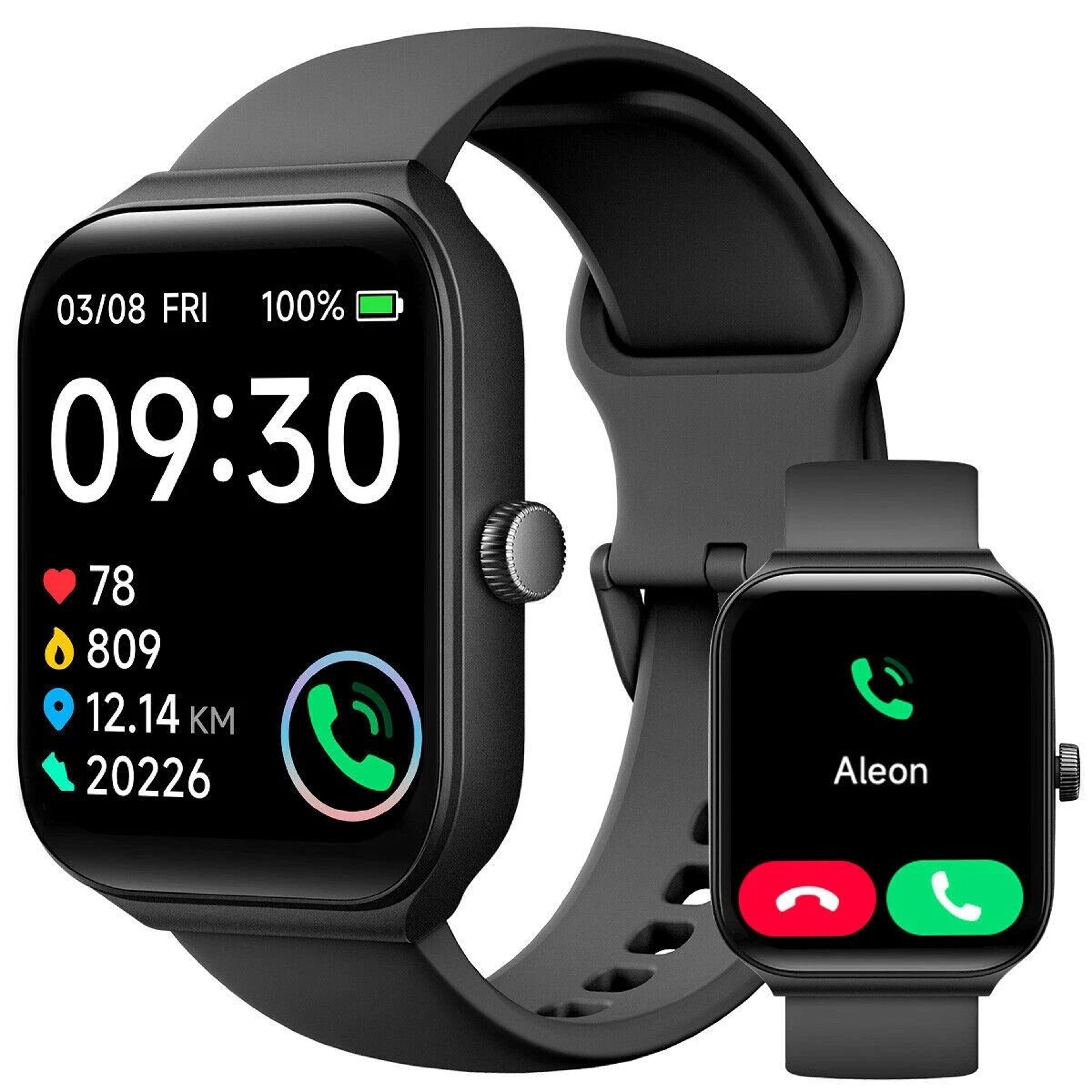 waterproof smartwatch, bluetooth iphone & samsung compatibility, smart watch for men/women