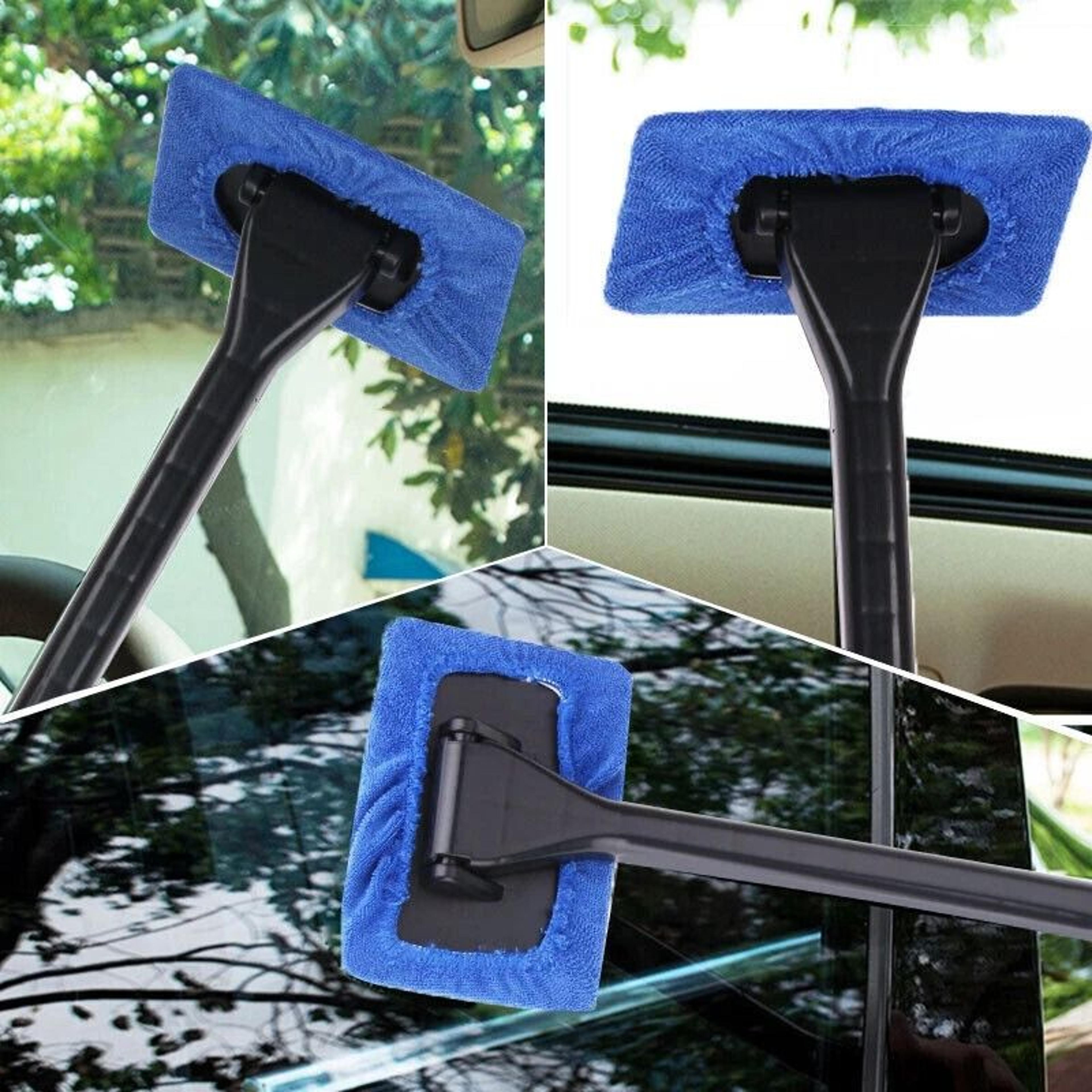 car windshield cleaning tool, microfiber wiper, glass brush cleaner tool