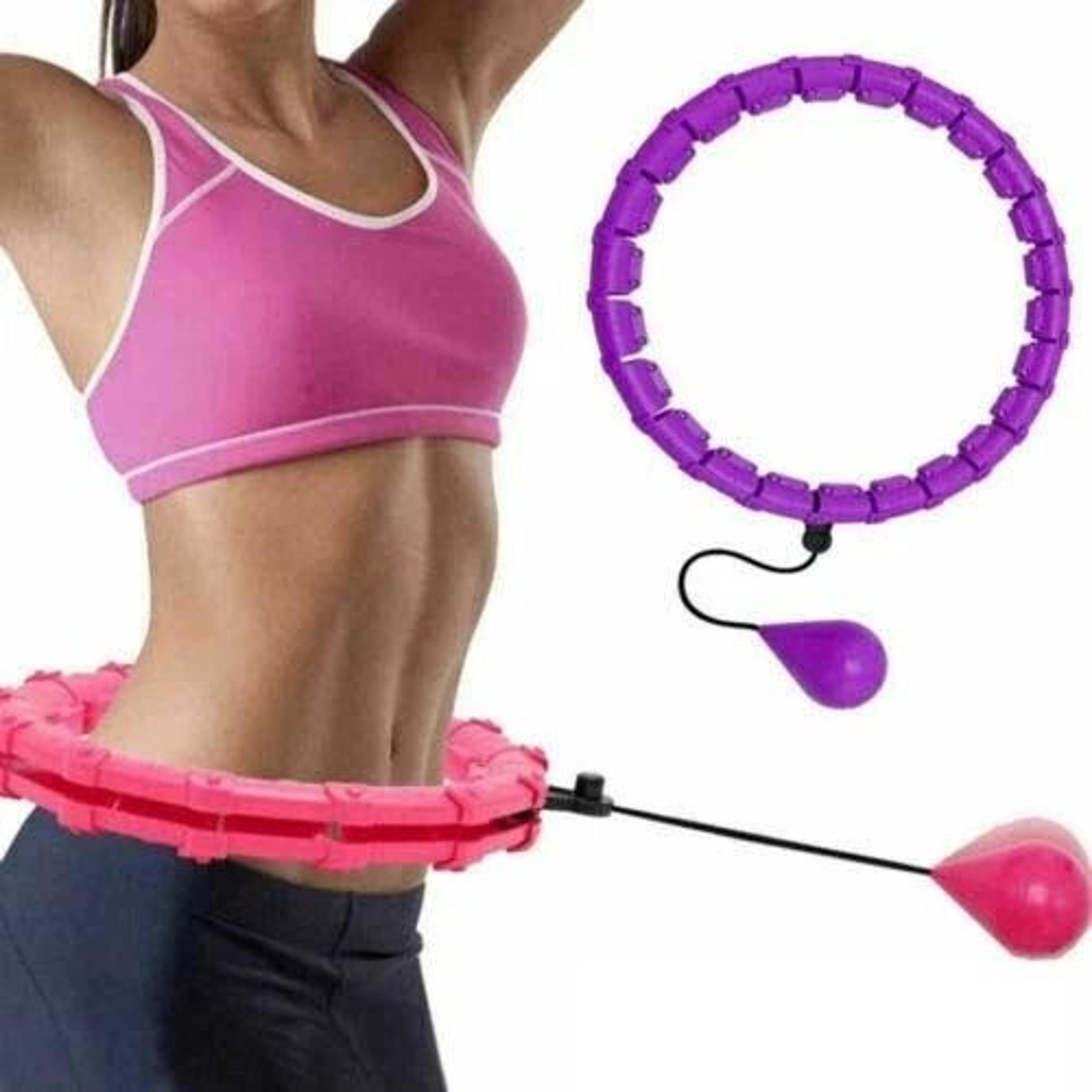 weighted fitness hoola hoop for adults, custom knots smart hula, thin waist weight loss
