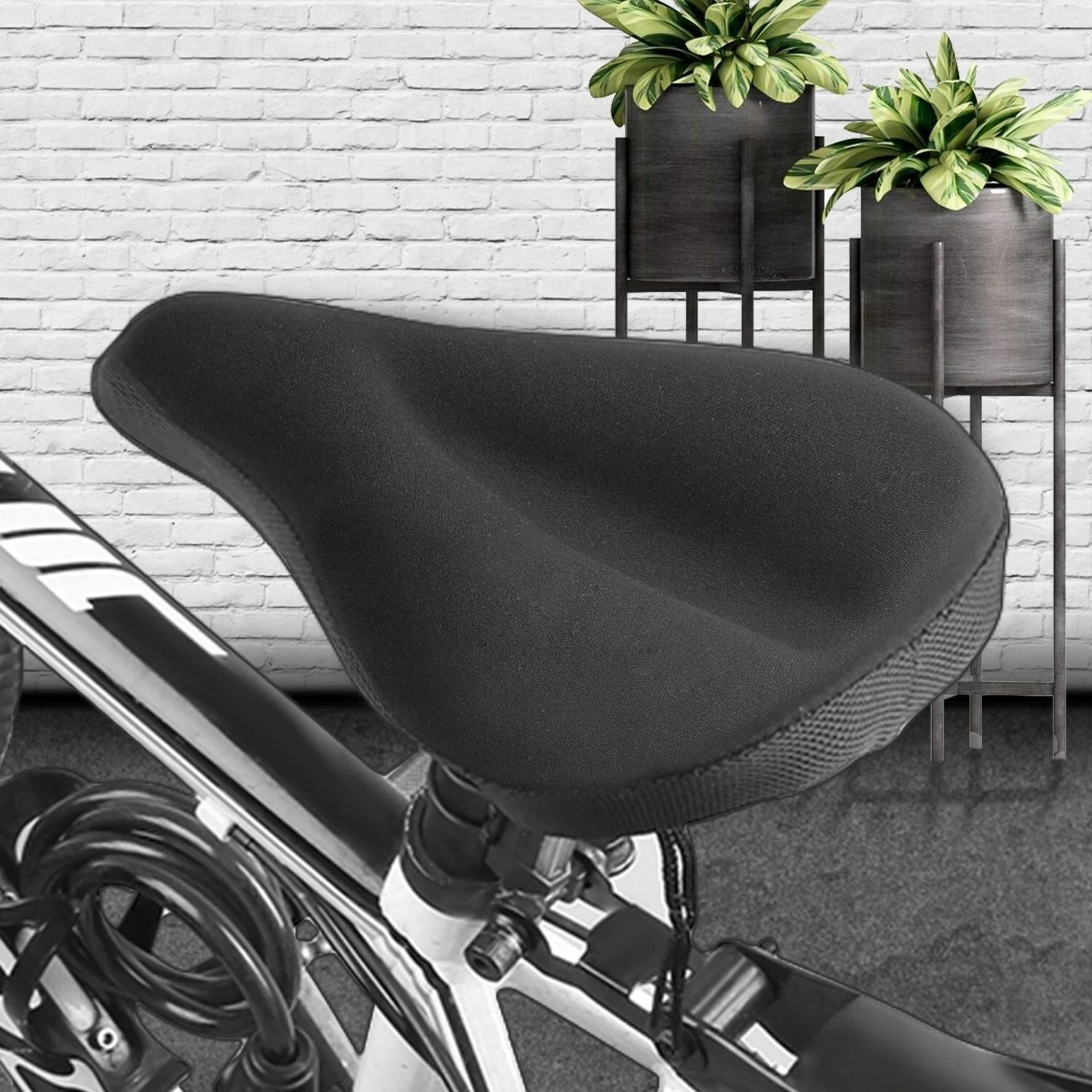 soft saddle pad cushion for mountain bike, gel silicone seat cover, comfortable bike seat pad