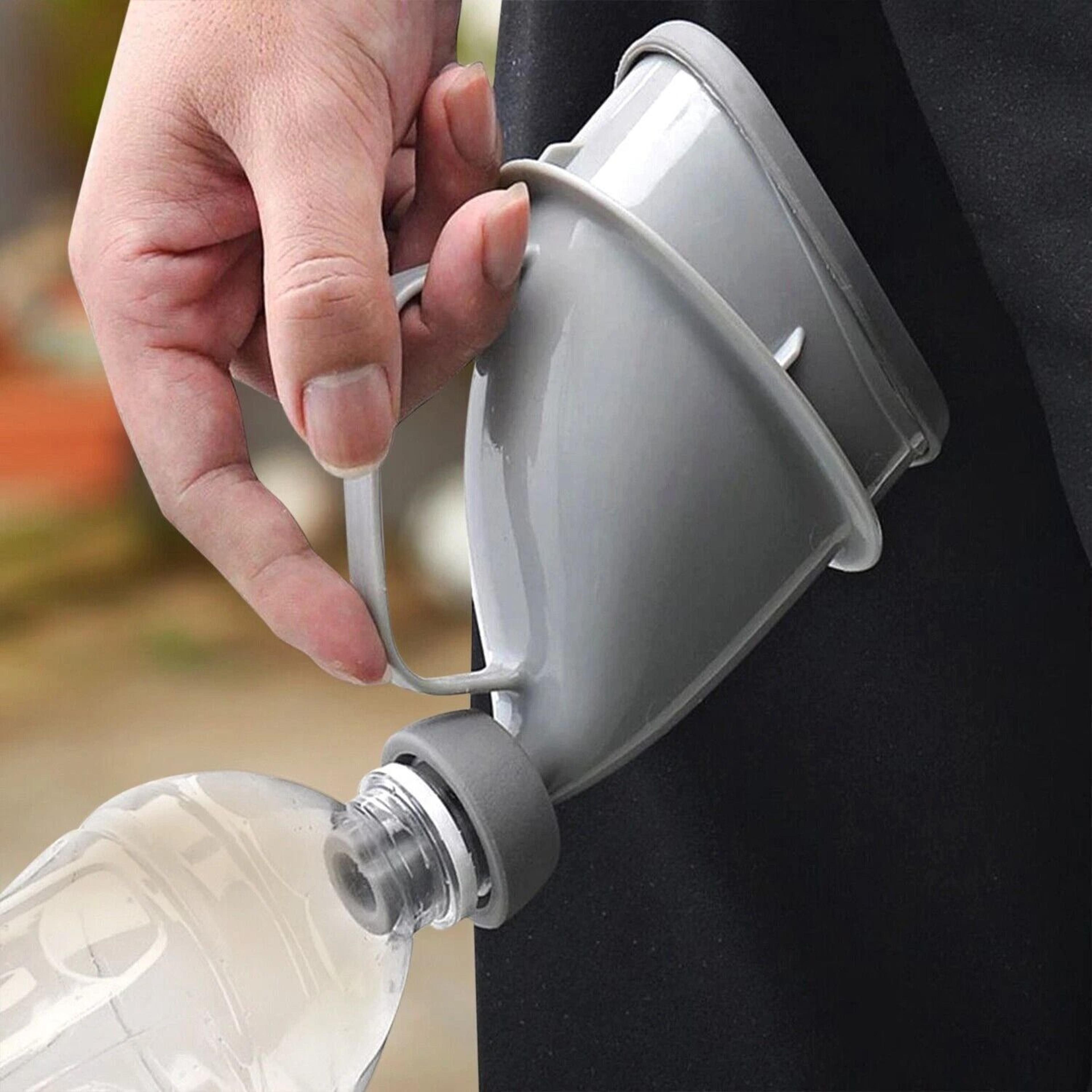 outdoor urinal device for men women, potty pee funnel emergency, portable toilet for camping, travel, and emergencies