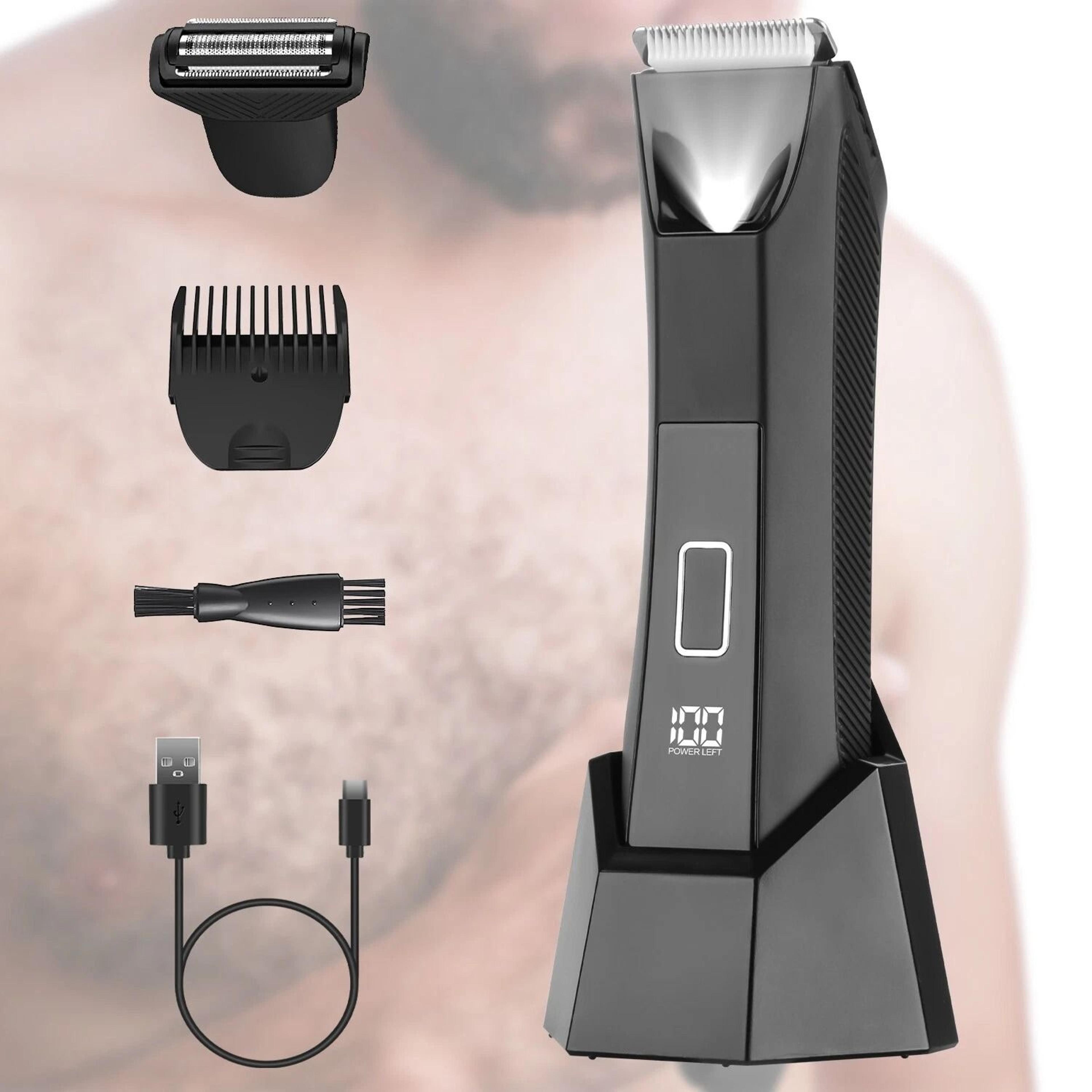 waterproof electric body trimmer, beard groin hair shaver, pubic hair men, travel shaver