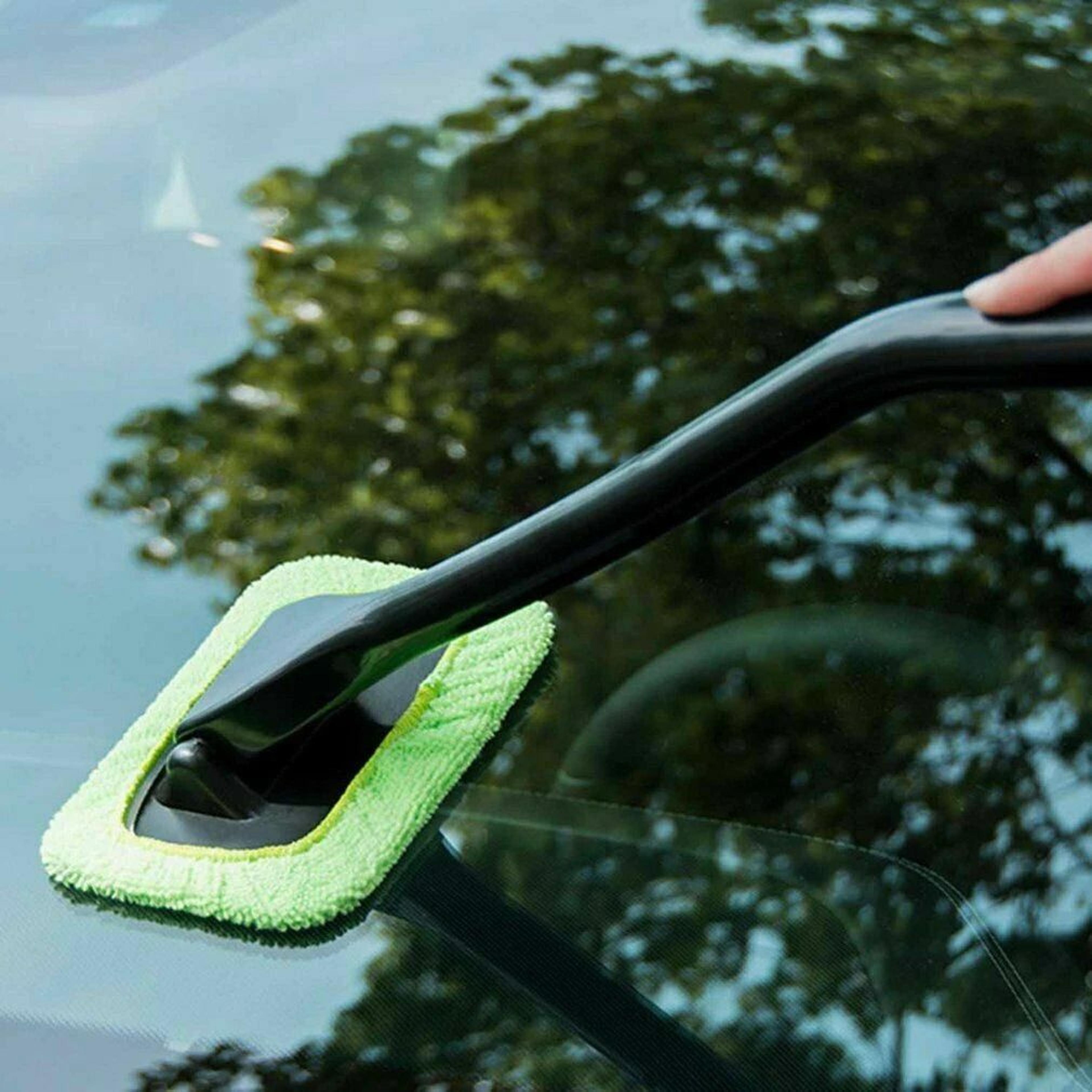 microfiber windshield cleaner, auto wiper brush kit, clean car glass window tool for smudge-free finish